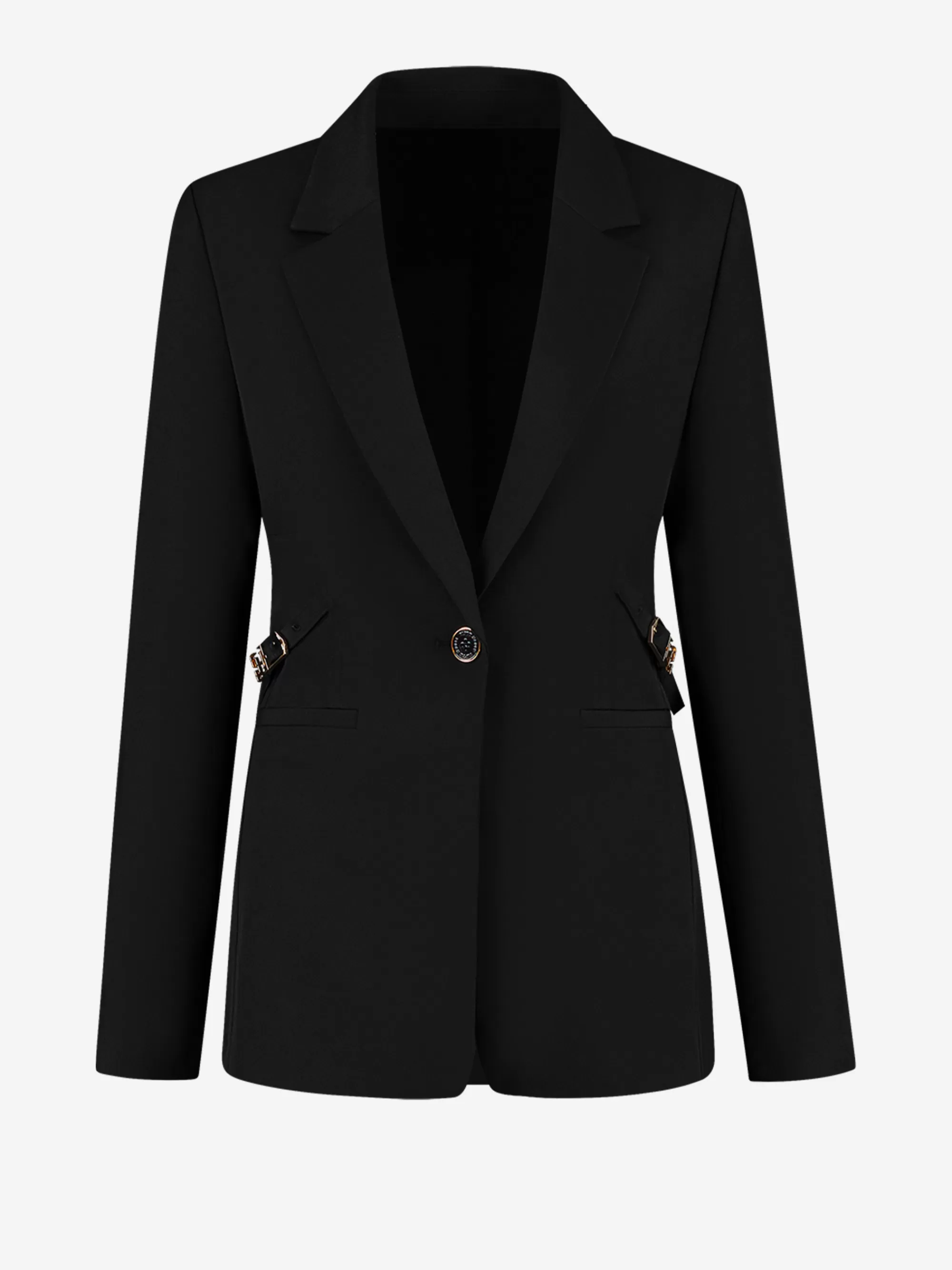 FIFTH HOUSE Sets & Co-ords | Blazers & Gilets-Aansluitende blazer met gesp detail Black