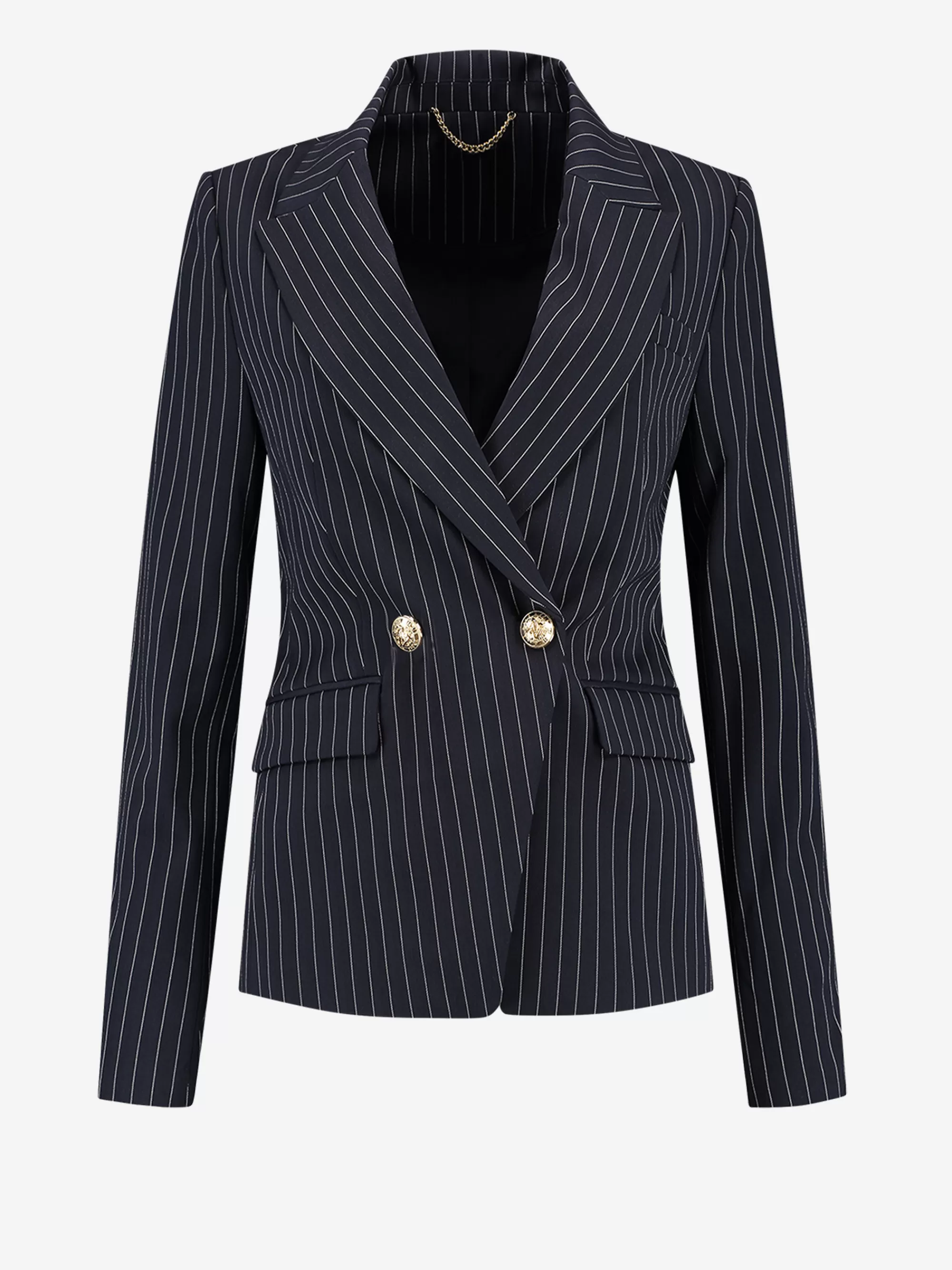 FIFTH HOUSE Blazers & Gilets-Aansluitende blazer met krijtstreep Navy