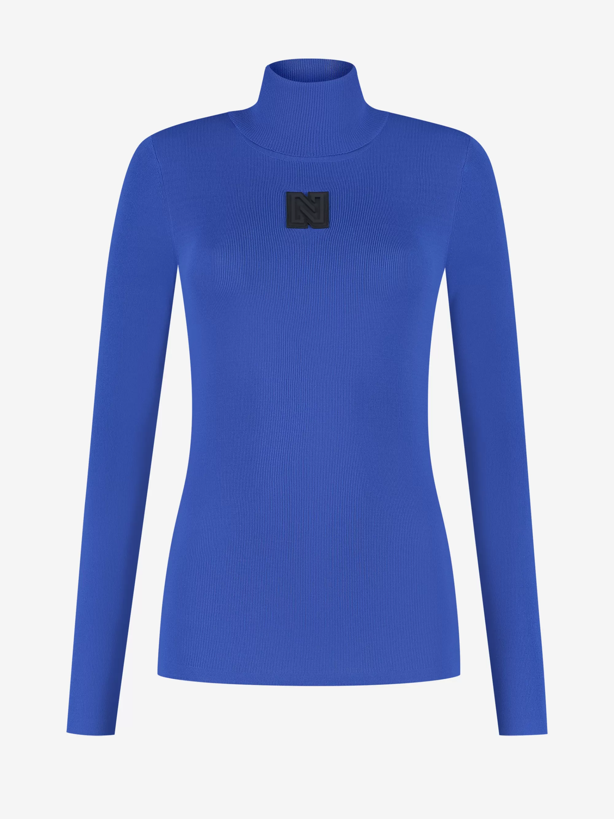 FIFTH HOUSE Skiwear | Tops-Aansluitende top met logo patch en col Dazzlingblue