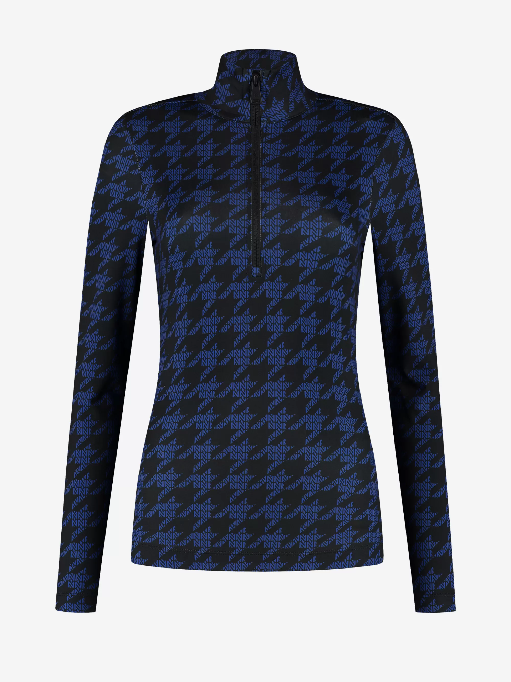 FIFTH HOUSE Skiwear | Tops-Aansluitende top met rits en logo patroon Dazzlingblue