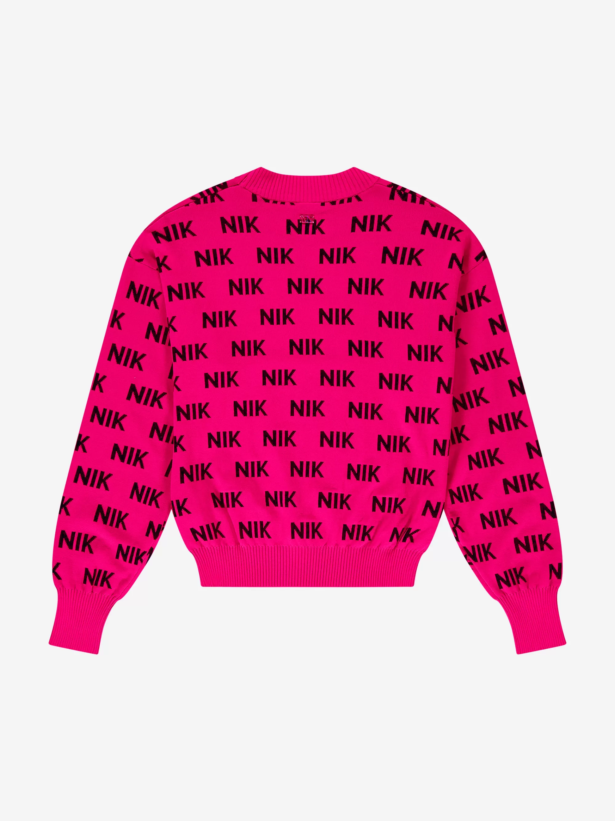 FIFTH HOUSE Truien & Vesten-Aansluitende trui met NIK&NIK logo patroon Retropinkstripe