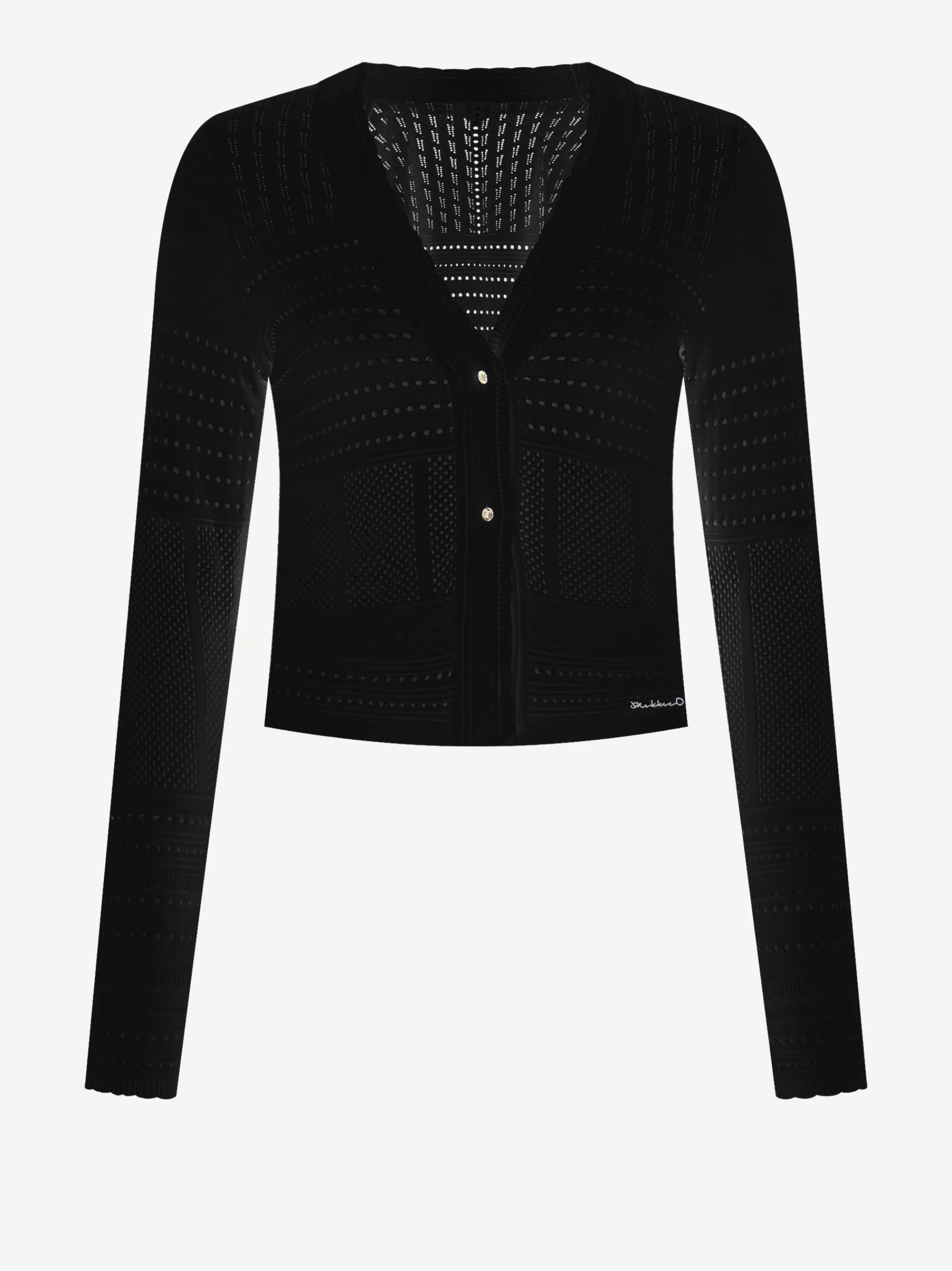 FIFTH HOUSE Truien & Vesten-Ajour knit cardigan Black