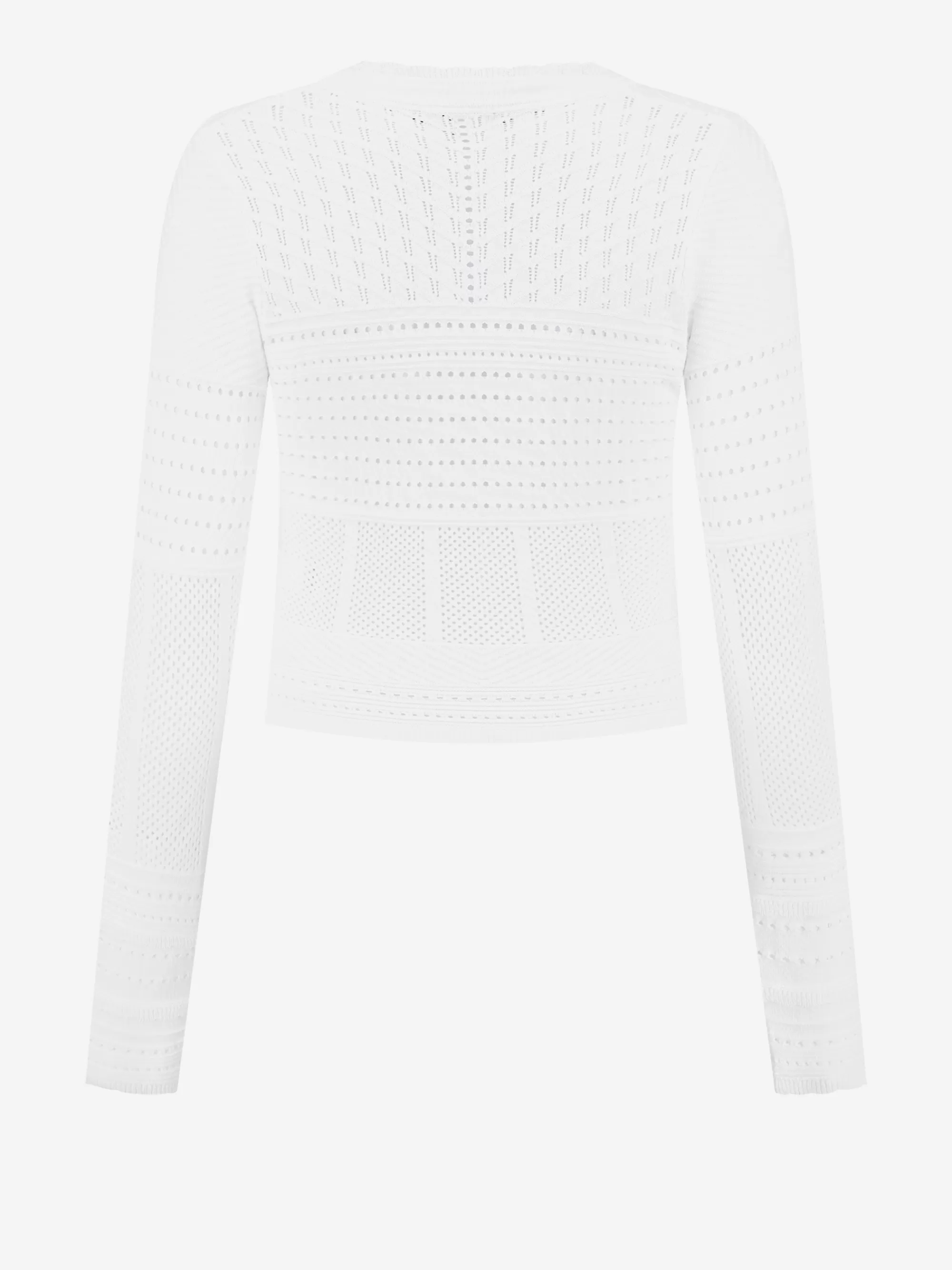 FIFTH HOUSE Truien & Vesten-Ajour knit cardigan Starwhite