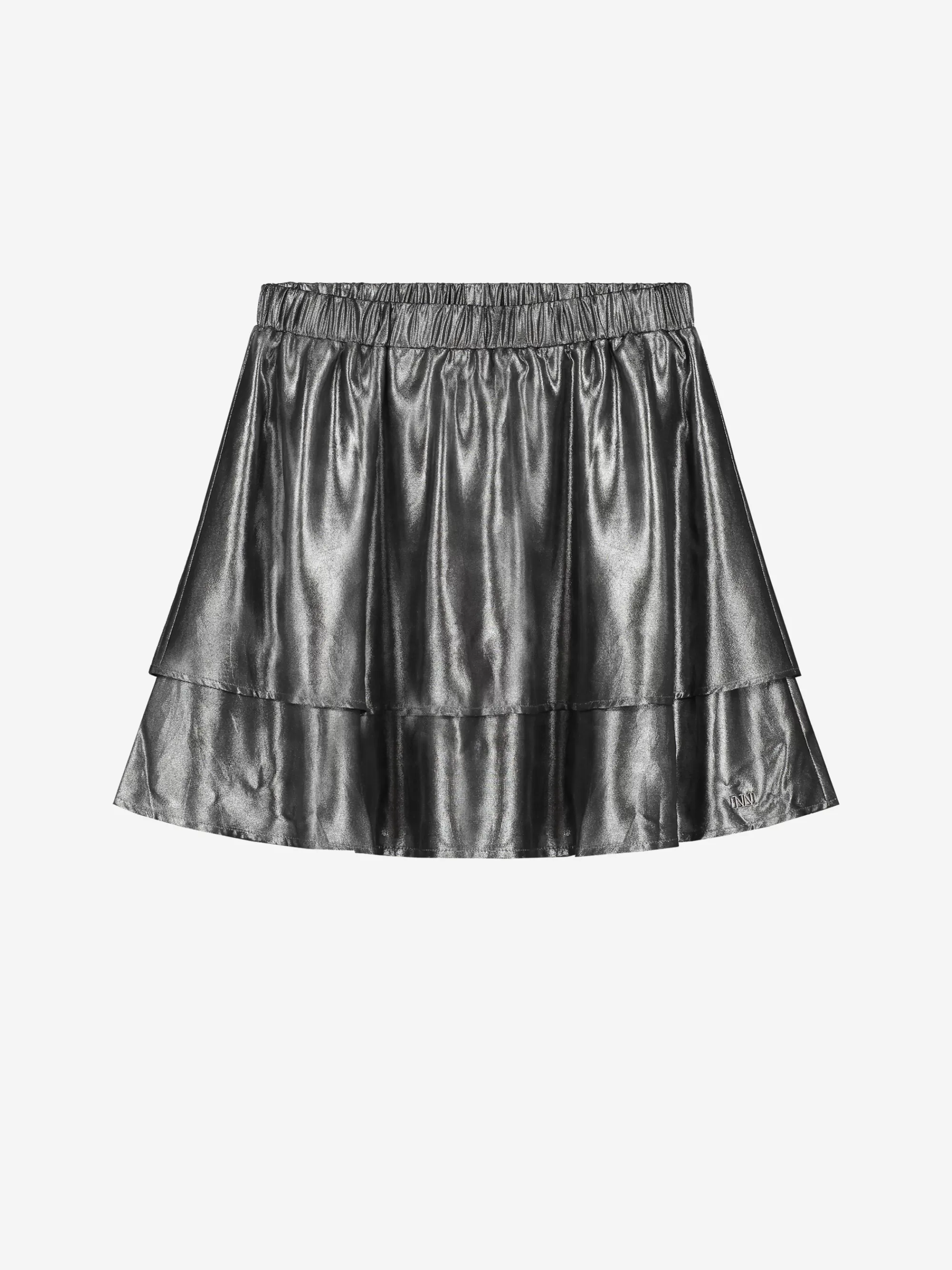 FIFTH HOUSE Rokken-A-lijn rok met metallic look en elastische tailleband Darksilver
