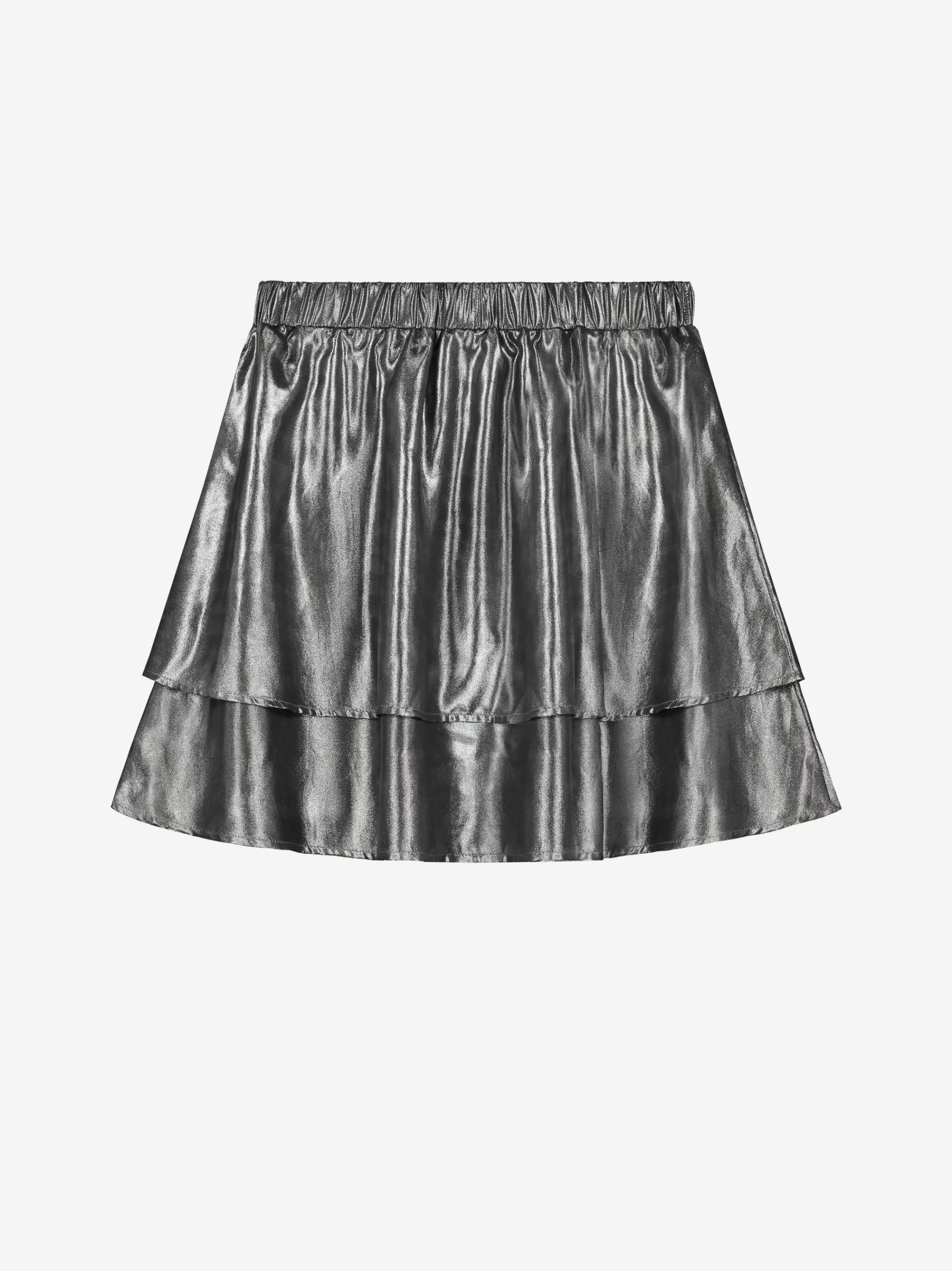 FIFTH HOUSE Rokken-A-lijn rok met metallic look en elastische tailleband Darksilver