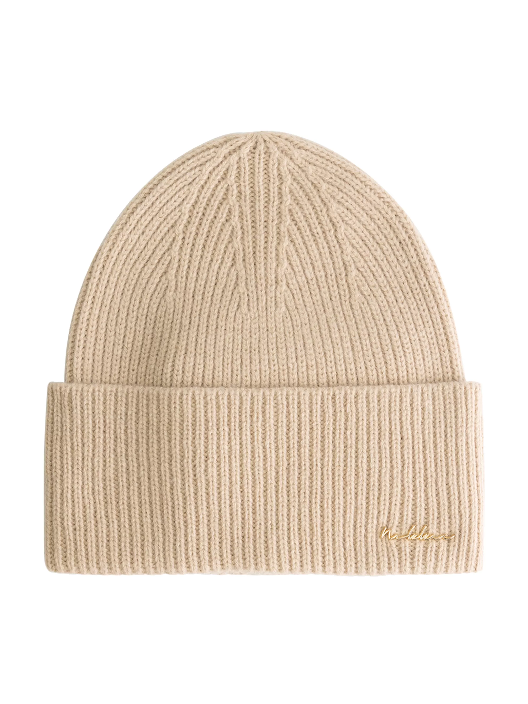 FIFTH HOUSE Alle Accessories-Beanie met NIKKIE logo Hummus