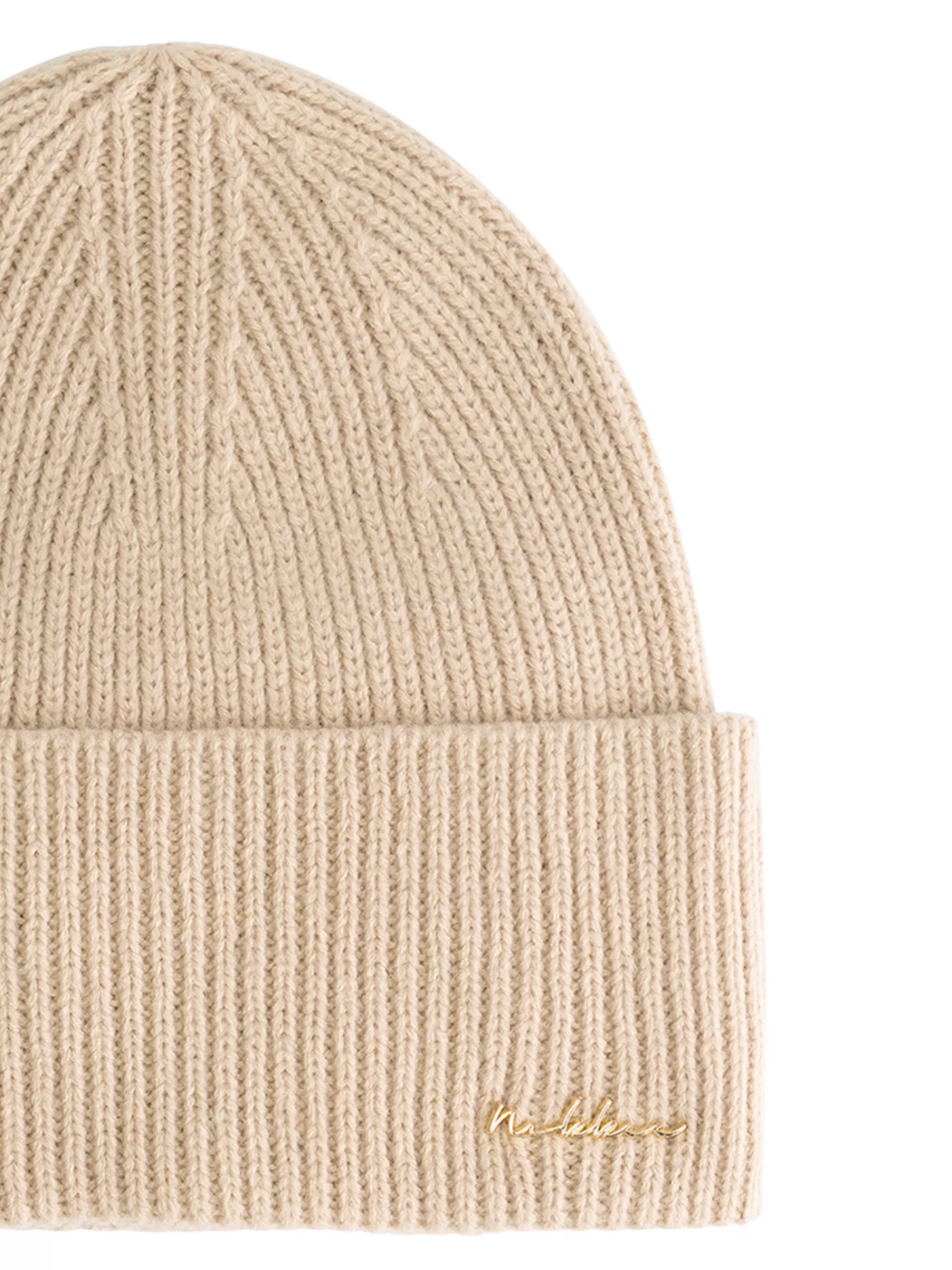 FIFTH HOUSE Alle Accessories-Beanie met NIKKIE logo Hummus