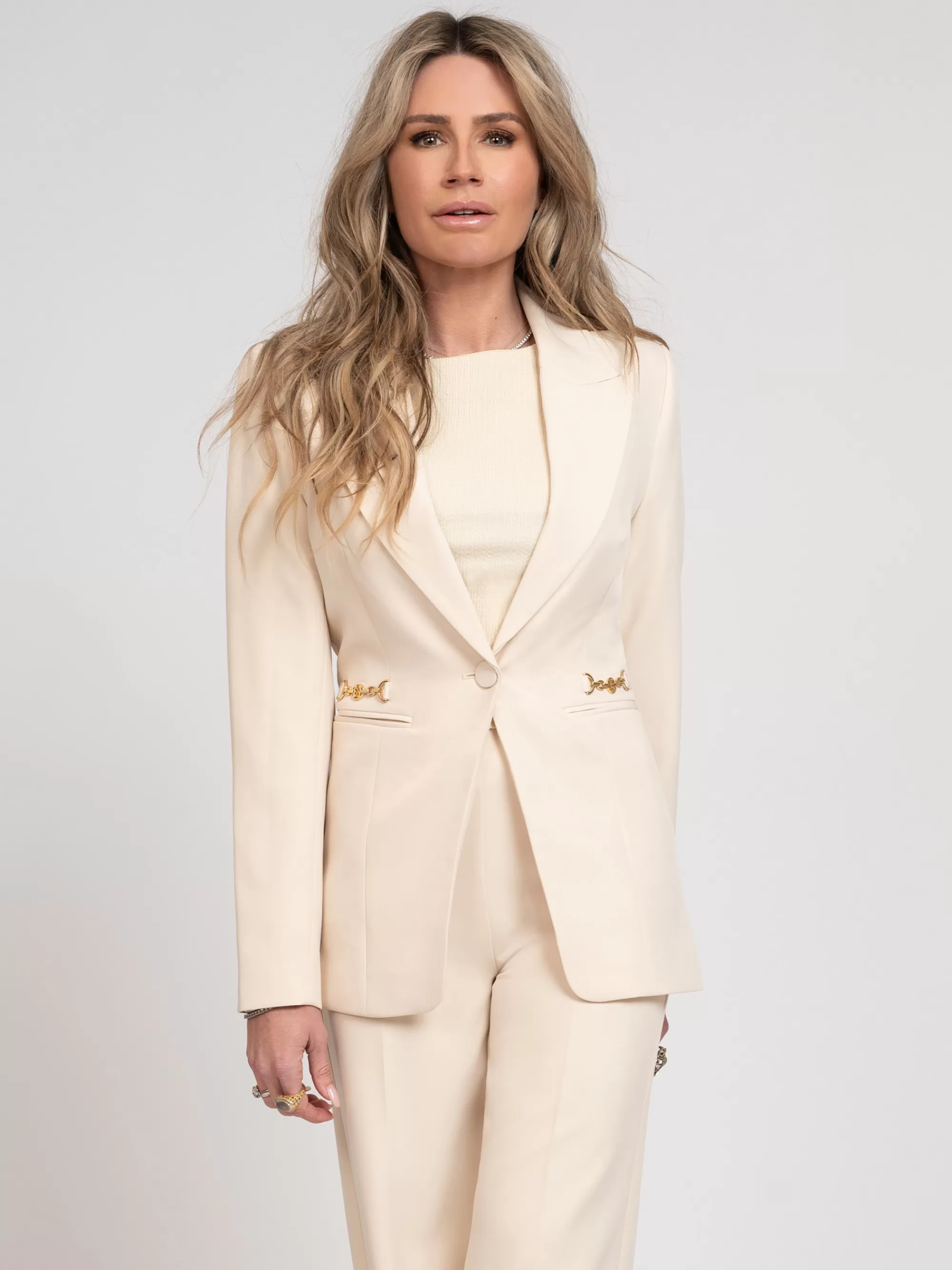 FIFTH HOUSE Blazers & Gilets-Blazer met ketting detail Vanila