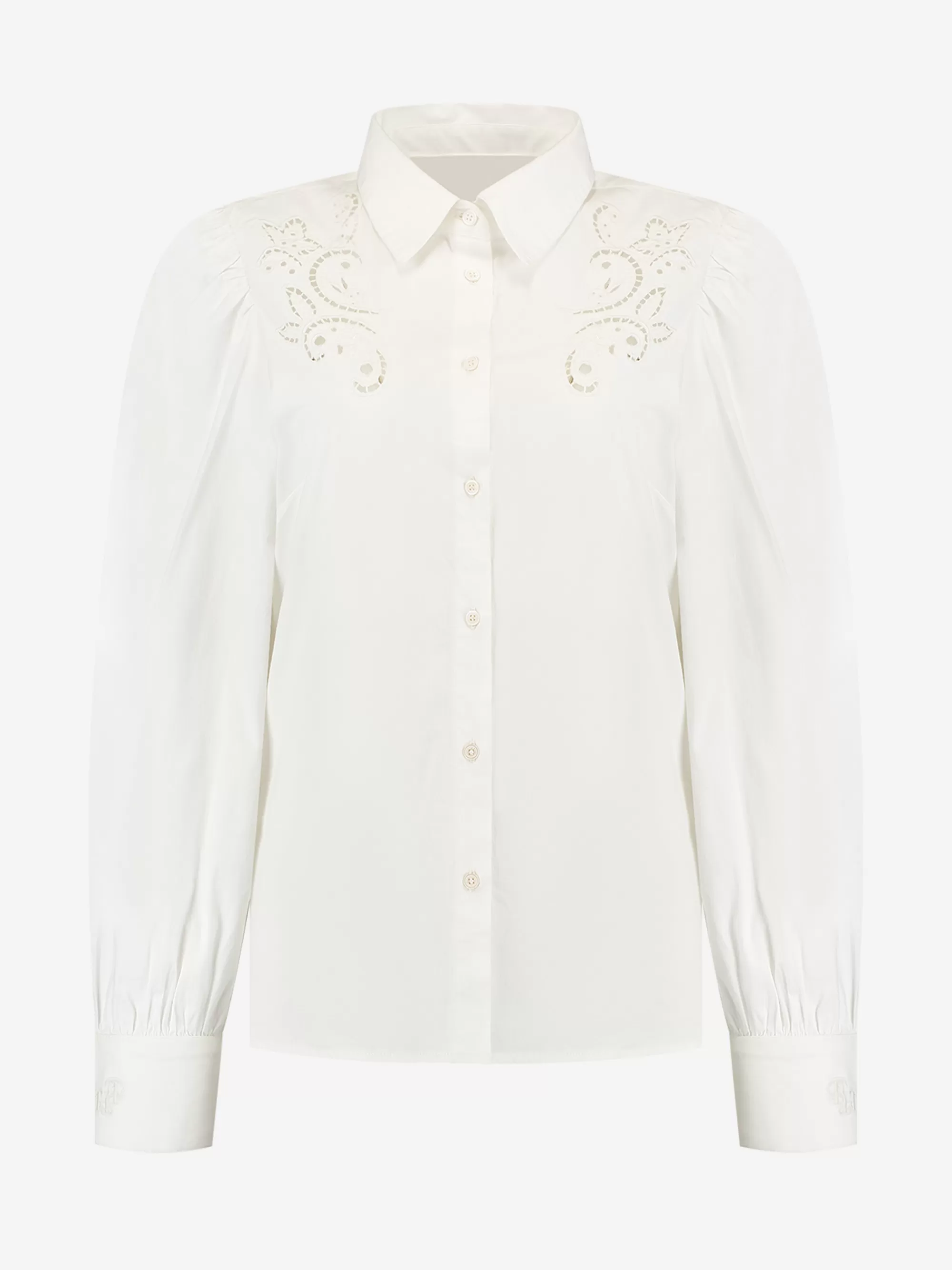 FIFTH HOUSE Blouses & Overhemden-Blouse met bloem detail White