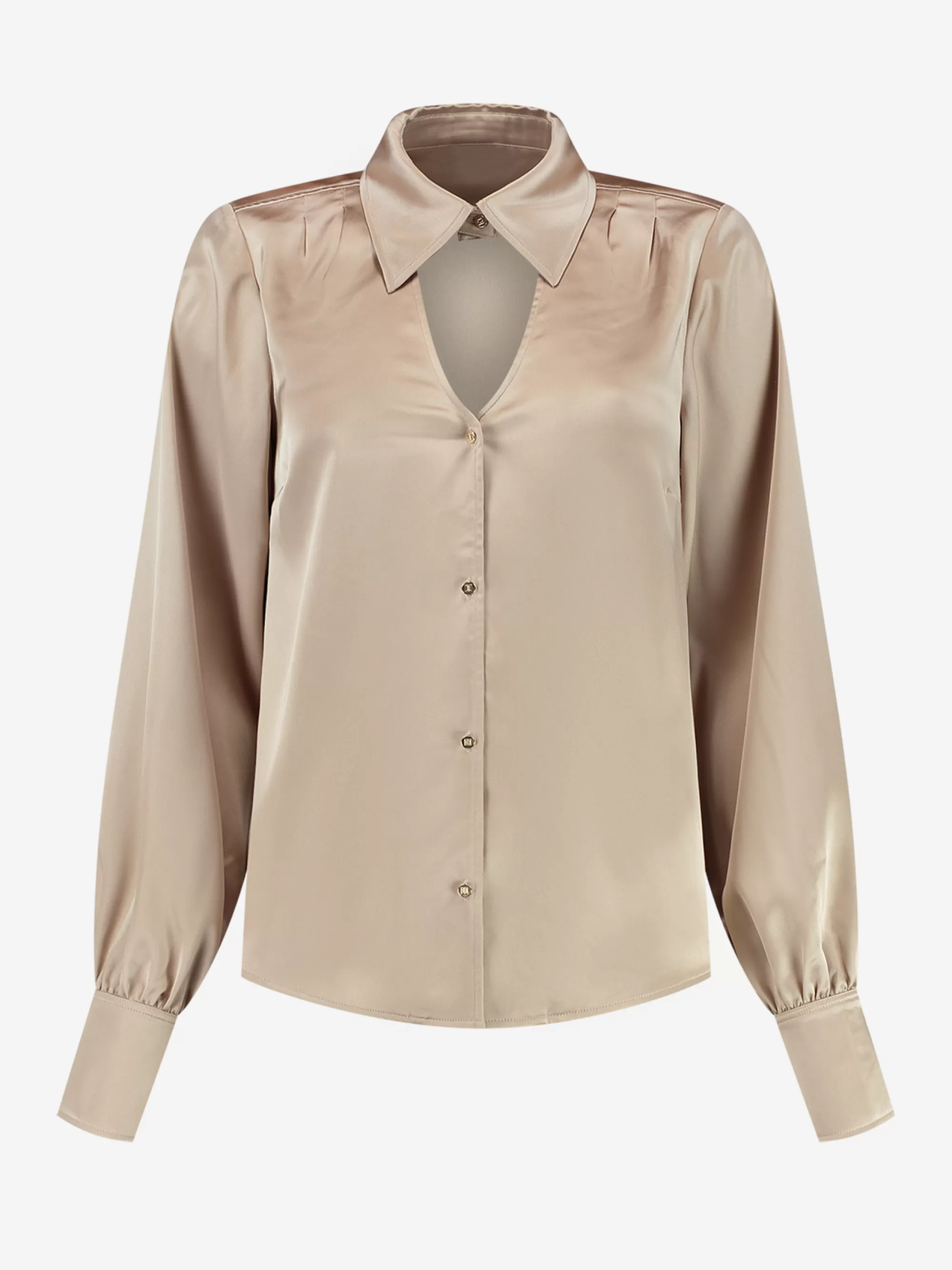 FIFTH HOUSE Blouses-Blouse met cut out Hummus