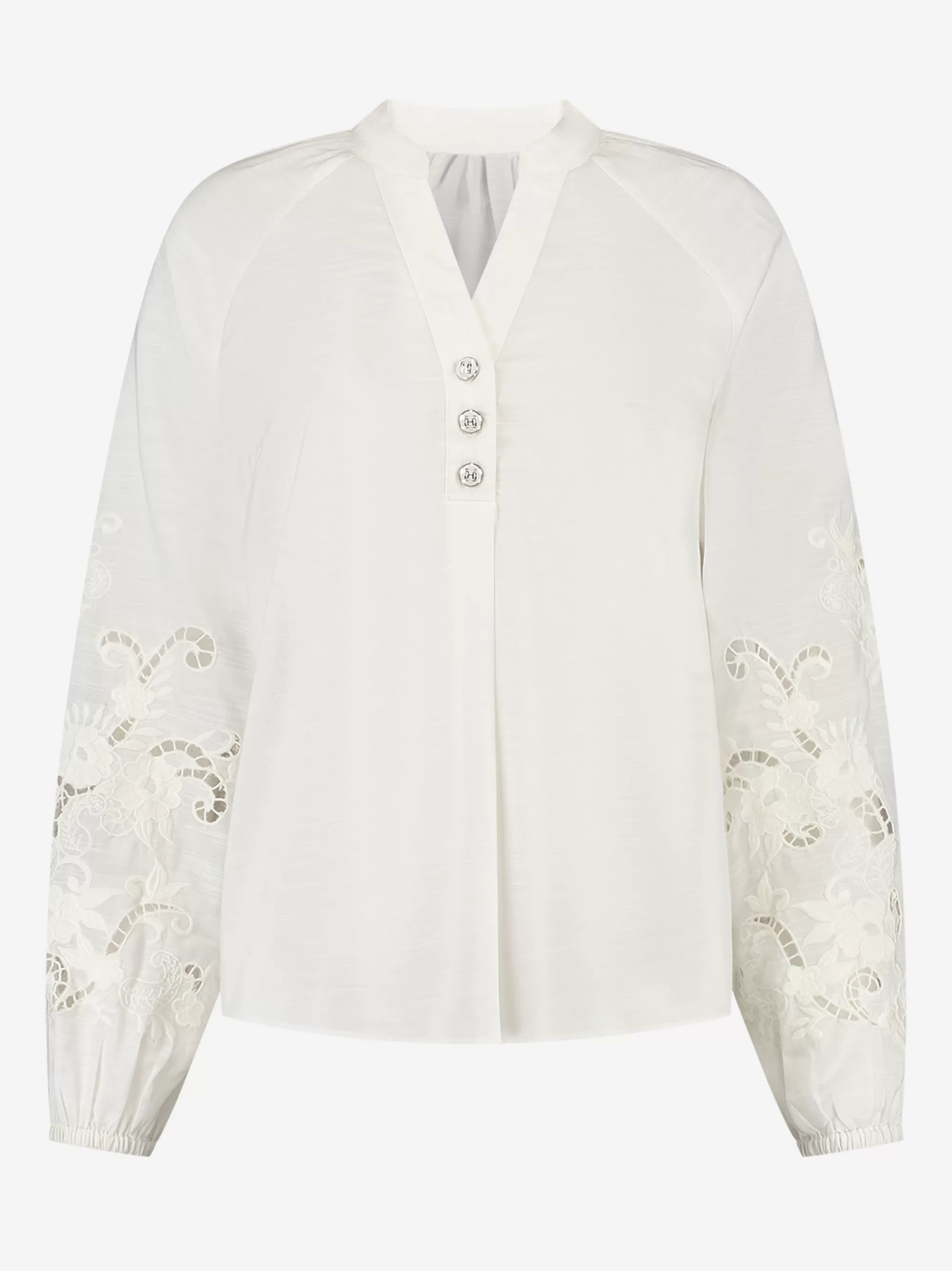 FIFTH HOUSE Blouses & Overhemden-Blouse met embroidery Brightwhite