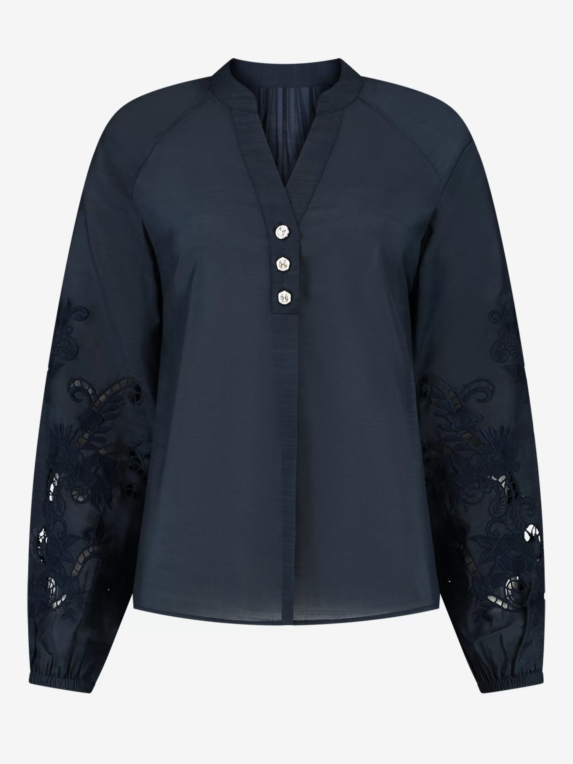 FIFTH HOUSE Blouses & Overhemden-Blouse met embroidery Navynight