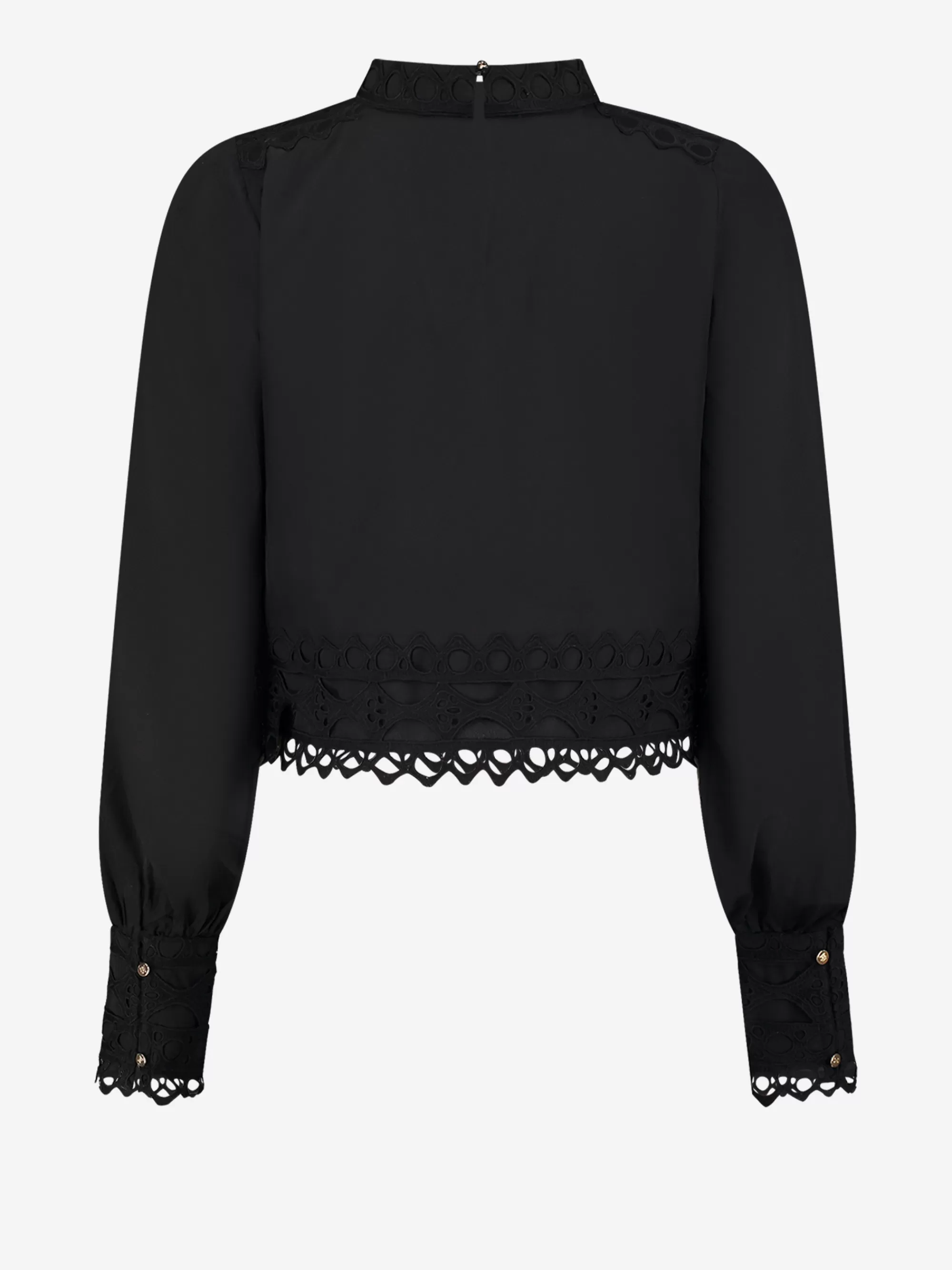 FIFTH HOUSE Tops-Blouse met kant detail Black