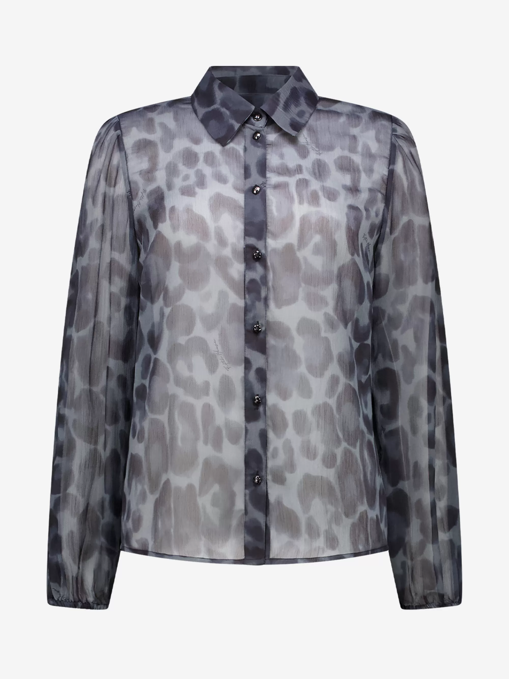 FIFTH HOUSE Blouses & Overhemden-Blouse met luipaardprint Darkslate