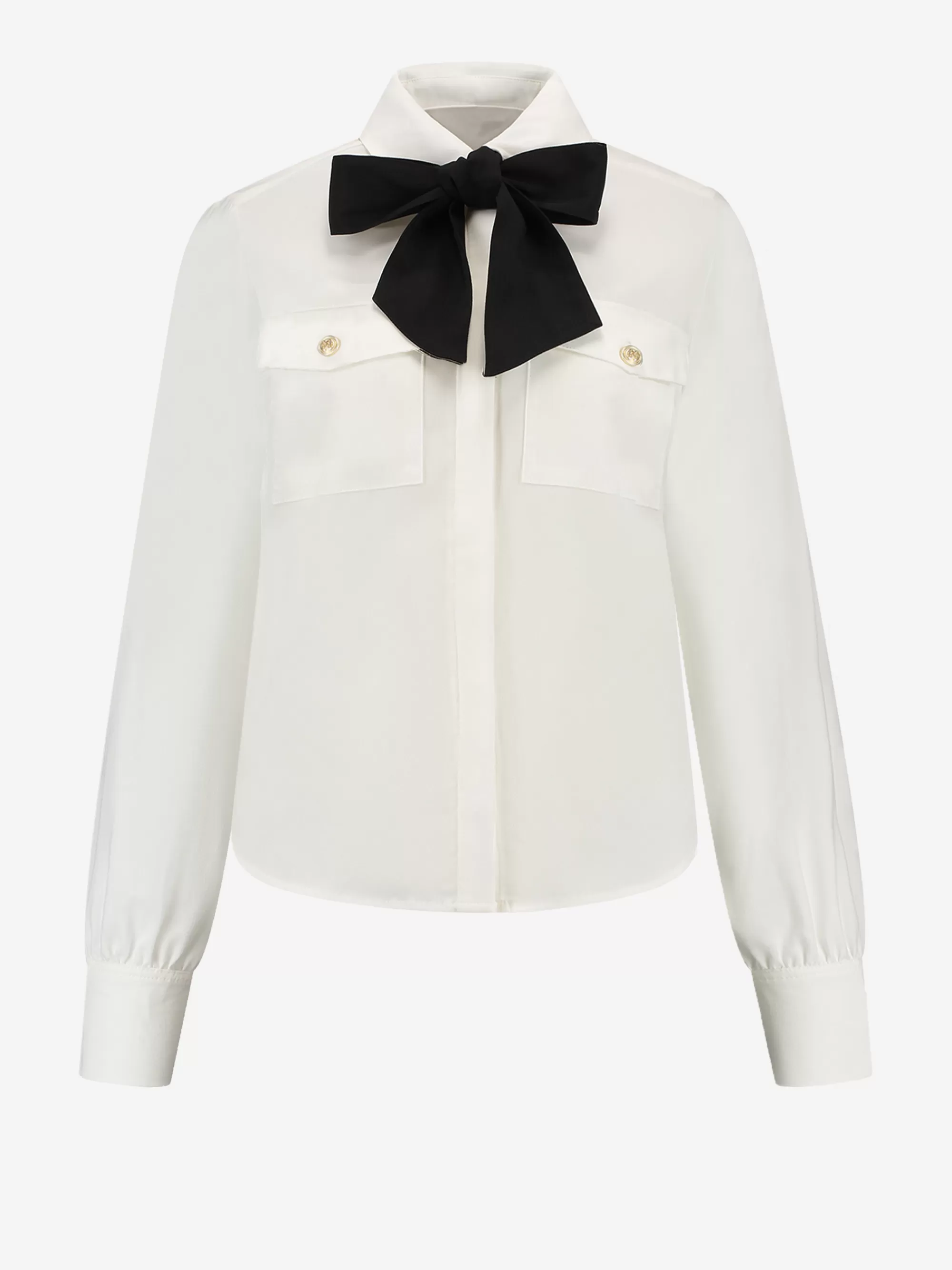 FIFTH HOUSE Blouses-Blouse met strikkoord Starwhite