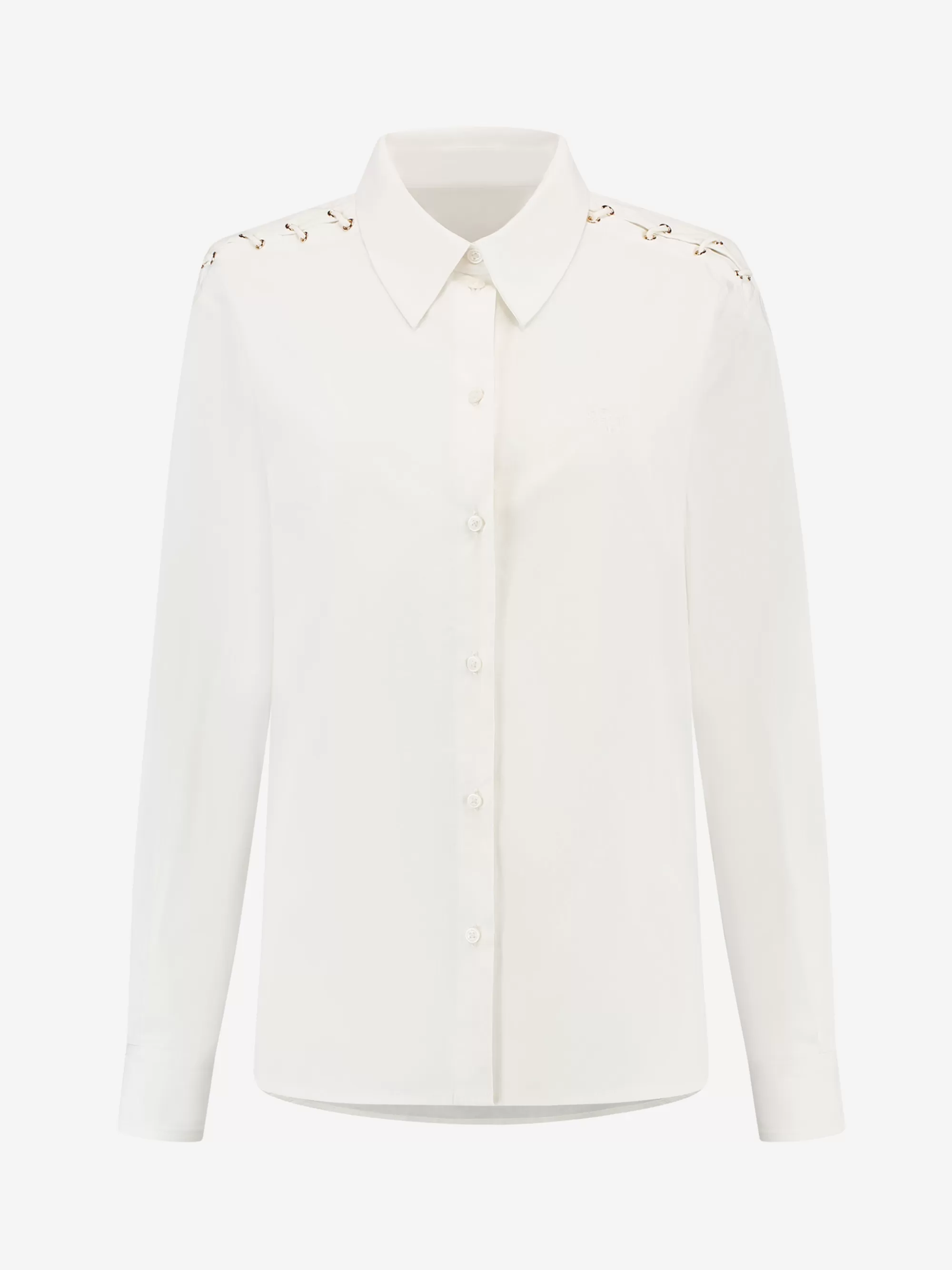 FIFTH HOUSE Blouses & Overhemden-Blouse met veter Starwhite