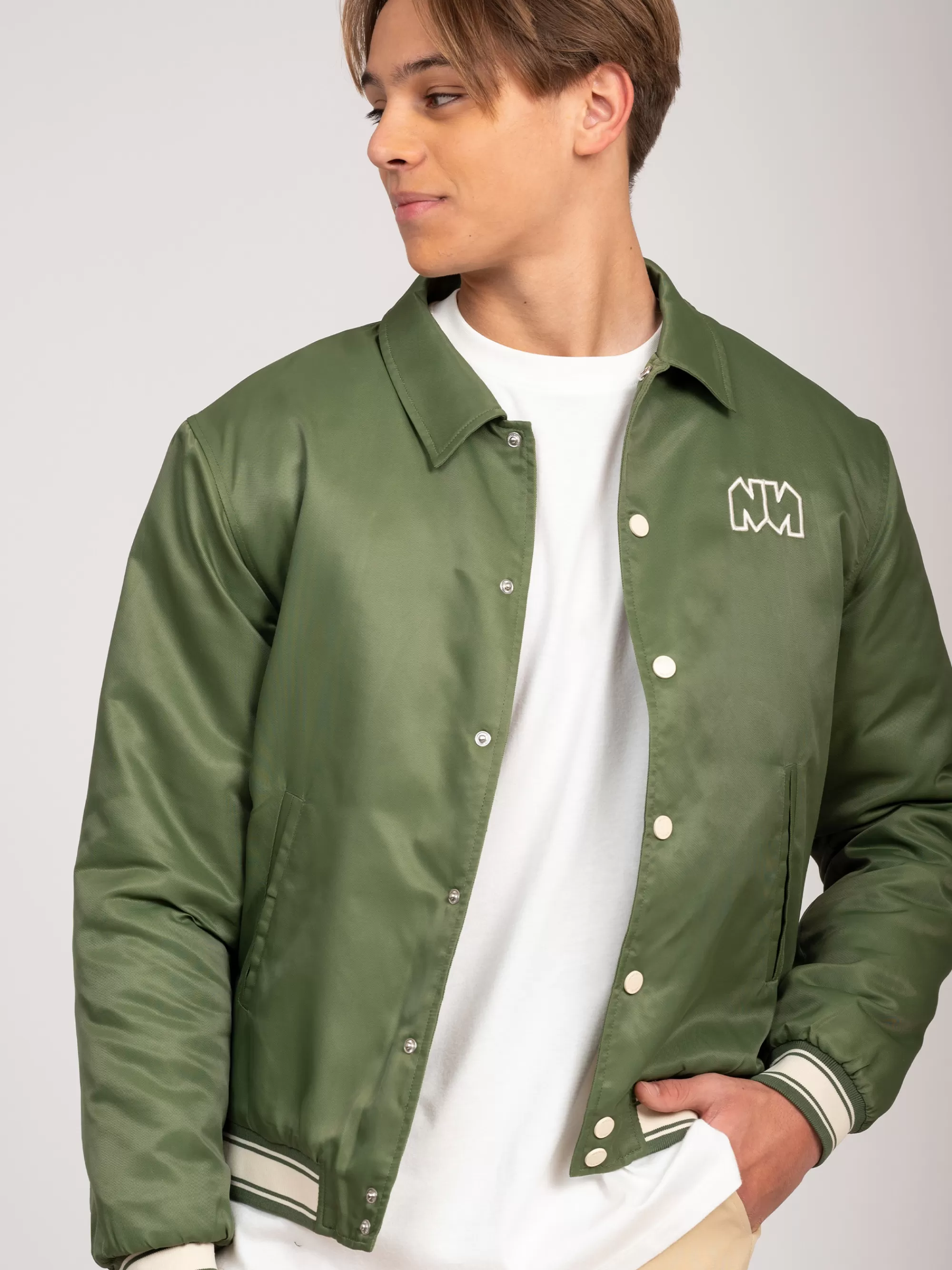 FIFTH HOUSE Jassen-Bomber jas met logo Vintagegreen