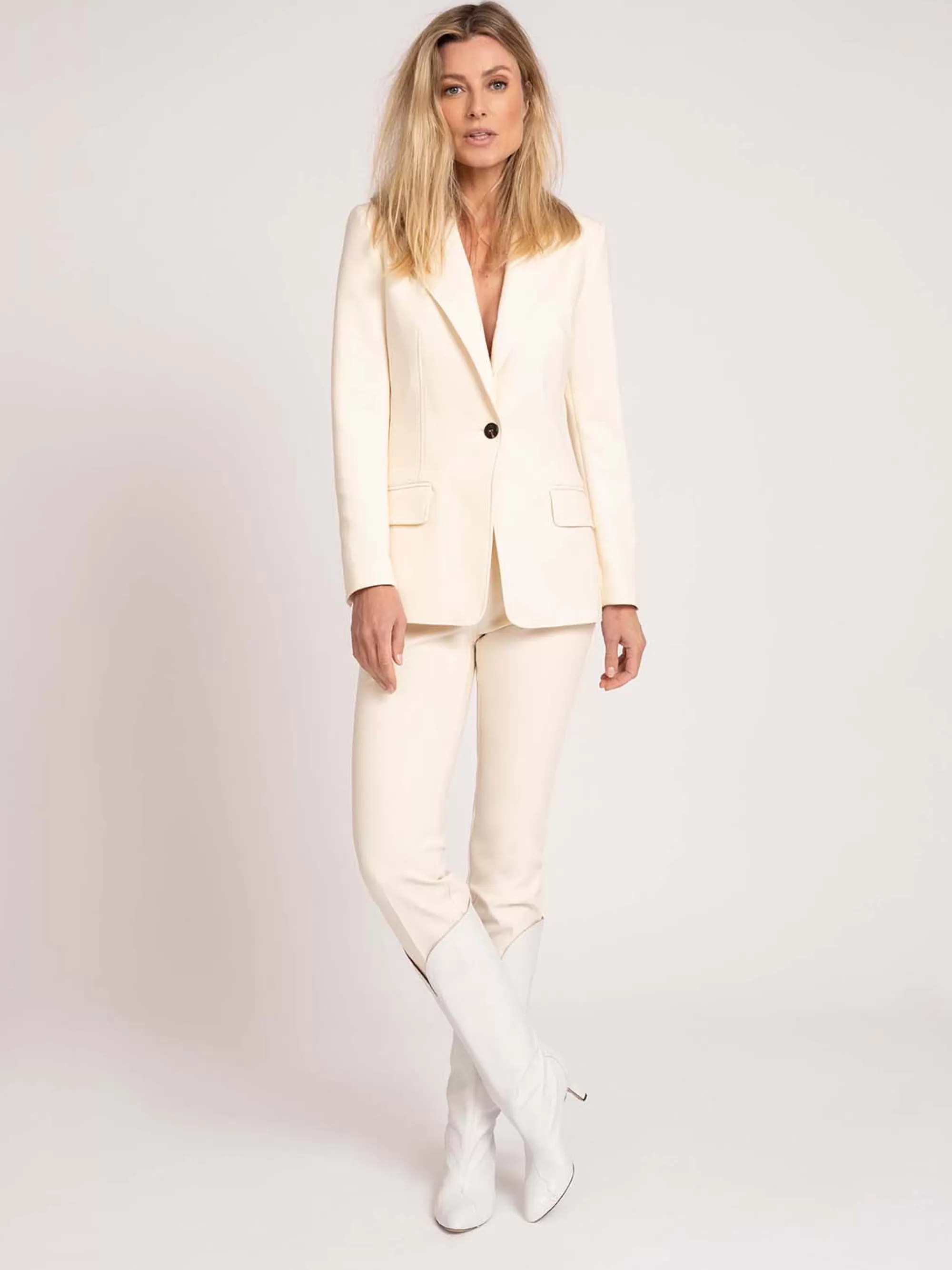 FIFTH HOUSE Sets & Co-ords | Broeken & Jeans-BROEK MET hoge taille Offwhite