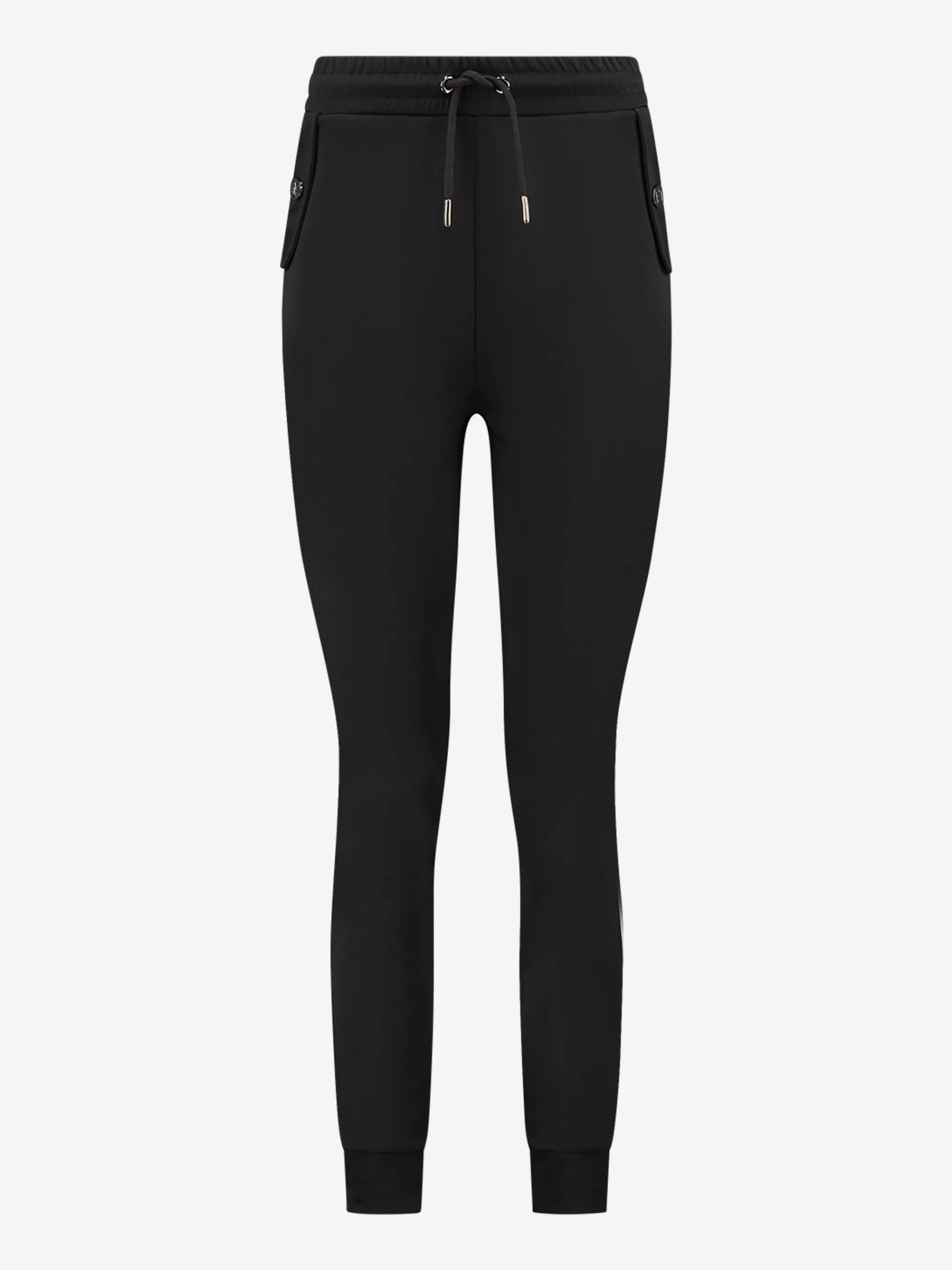 FIFTH HOUSE Broeken & Jeans-Broek met hoge taille en koordje Black