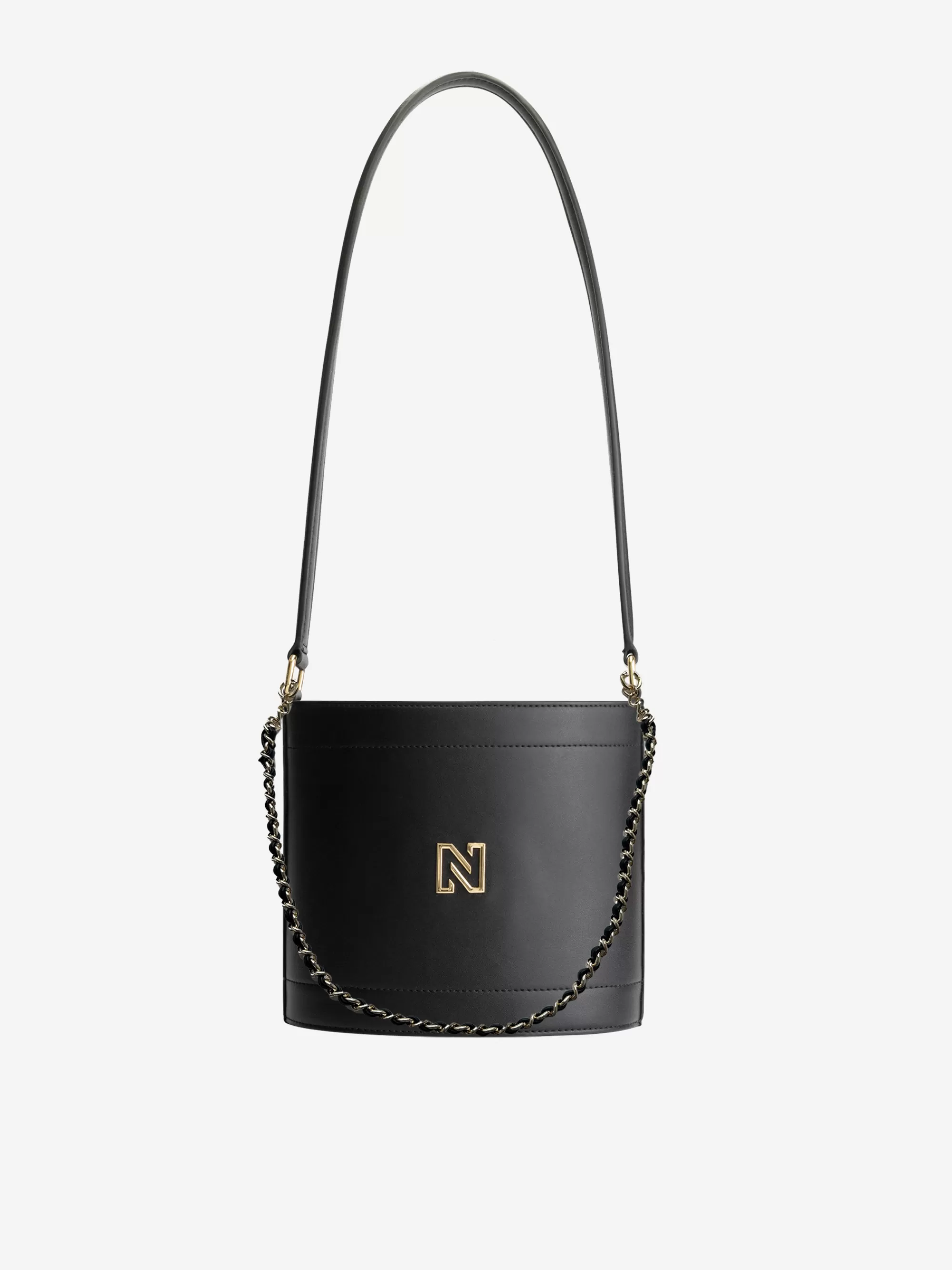 FIFTH HOUSE Alle Accessories-Bucket bag met ketting Black