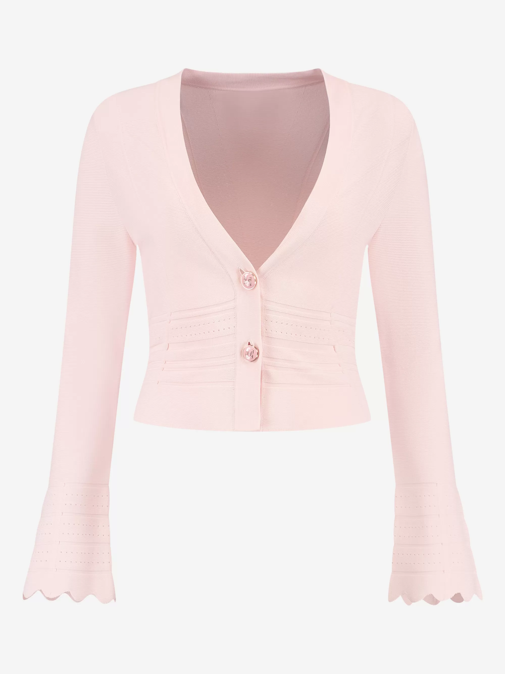 FIFTH HOUSE Truien & Vesten-Cardigan met golvende mouwen Blush