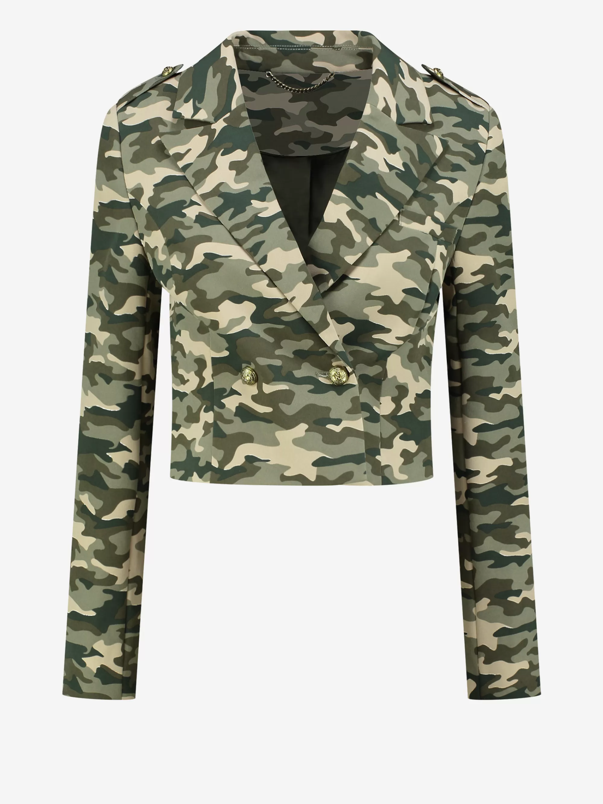 FIFTH HOUSE Blazers & Gilets-Cropped blazer Combatgreen