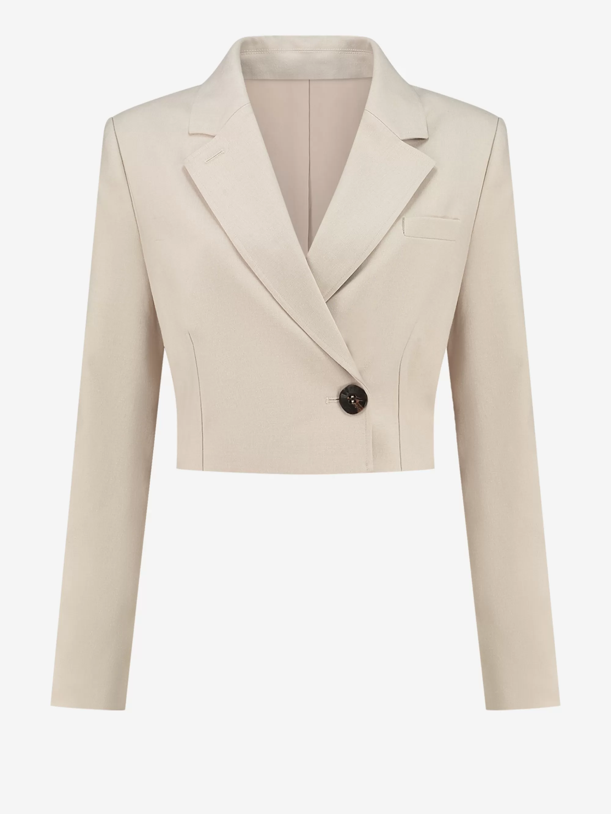 FIFTH HOUSE Blazers & Gilets-Cropped blazer Sandmelange