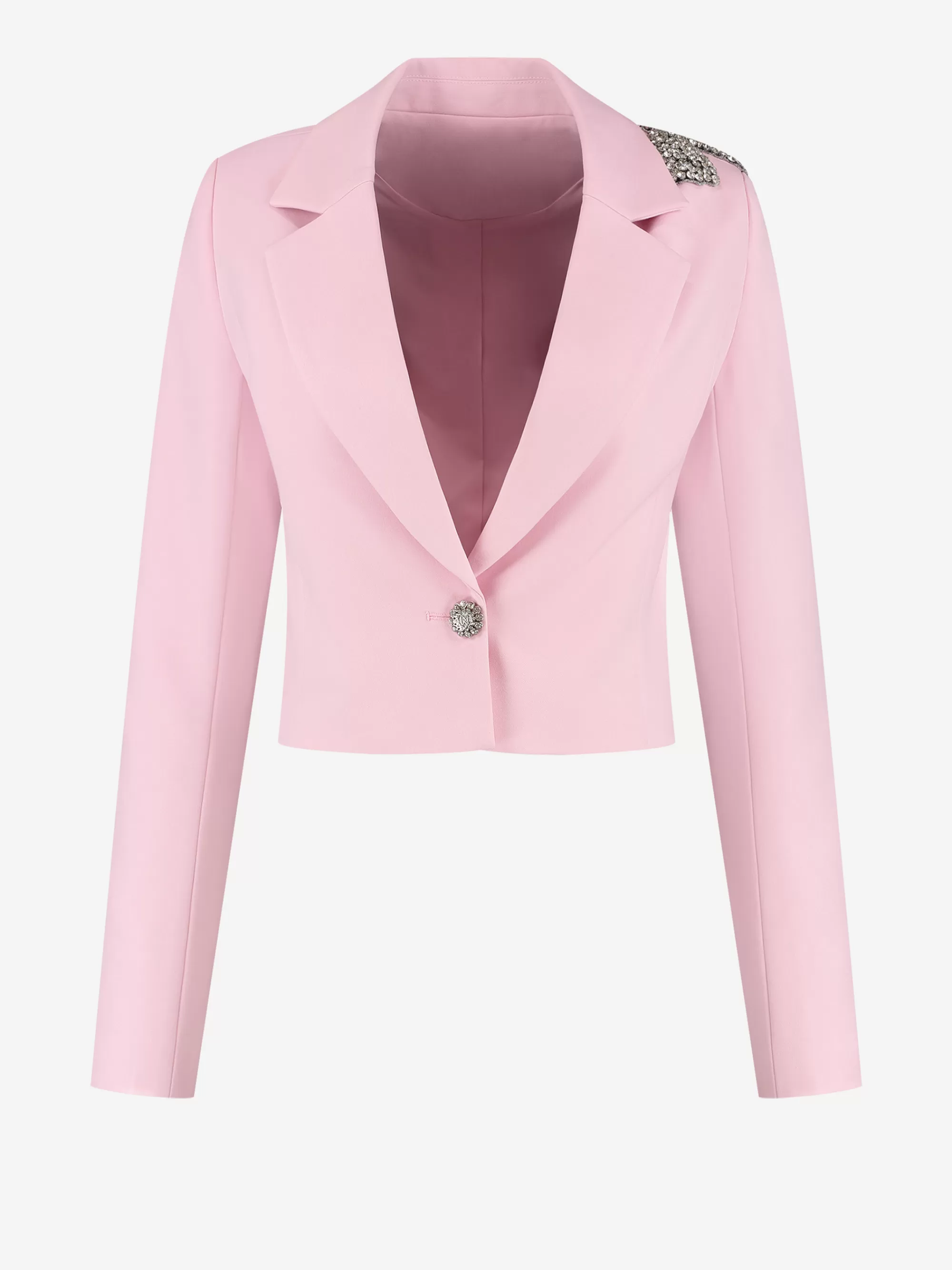 FIFTH HOUSE Blazers & Gilets-Cropped blazer met glitter strik Cottoncandy