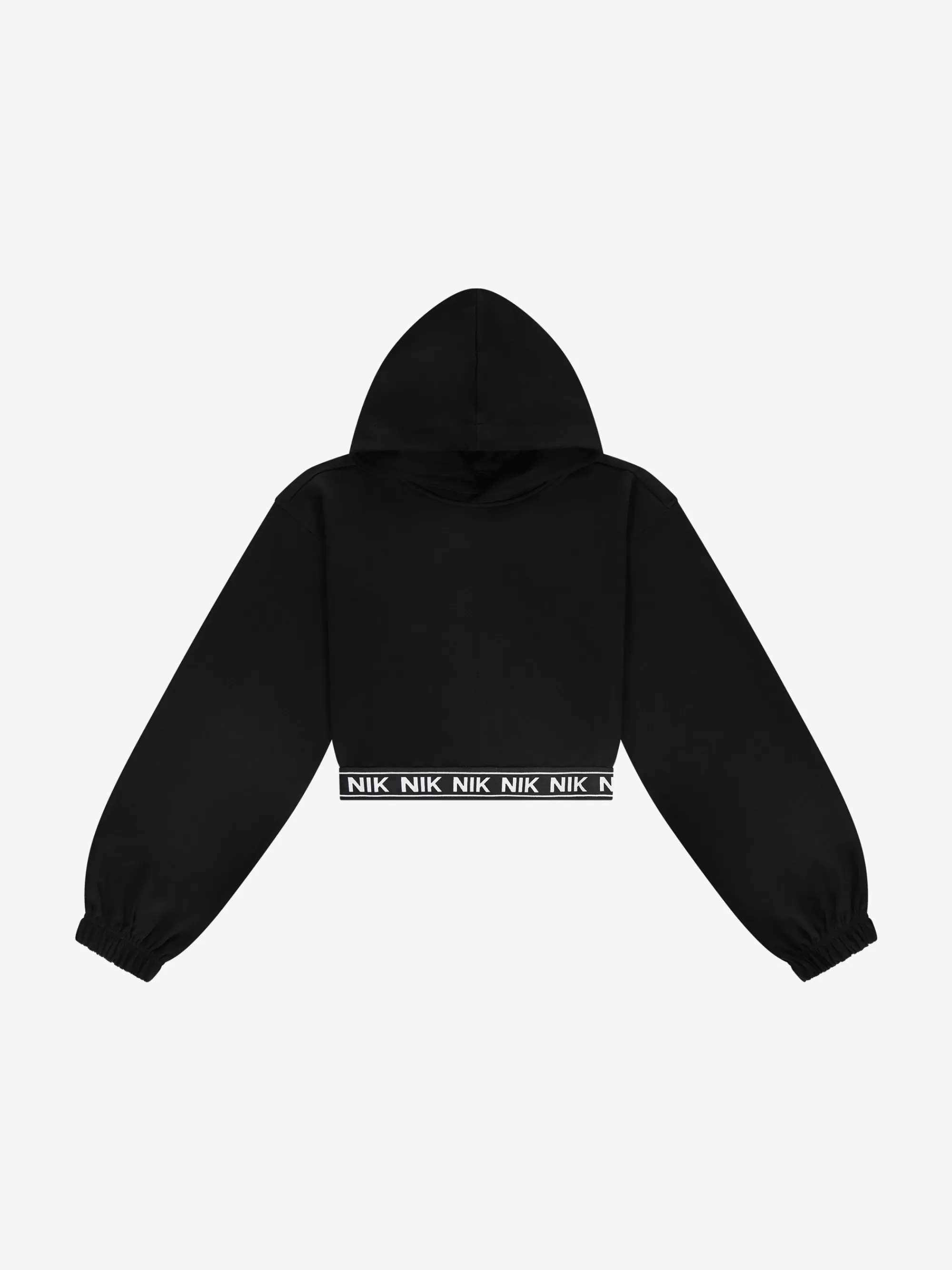 FIFTH HOUSE Sets & Co-ords | Truien & Vesten-Cropped hoodie met NIK&NIK band Black