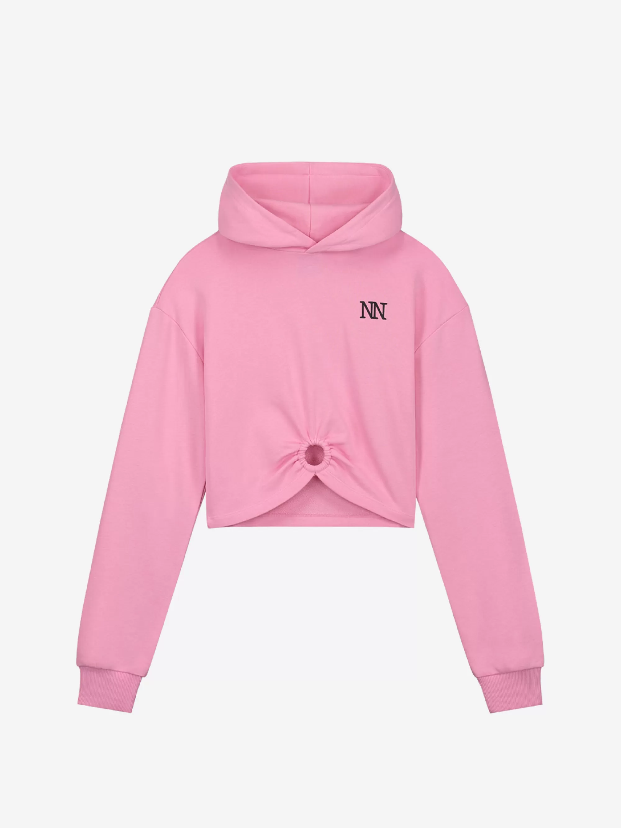 FIFTH HOUSE Truien & Vesten-Cropped hoodie met ring Foxypink