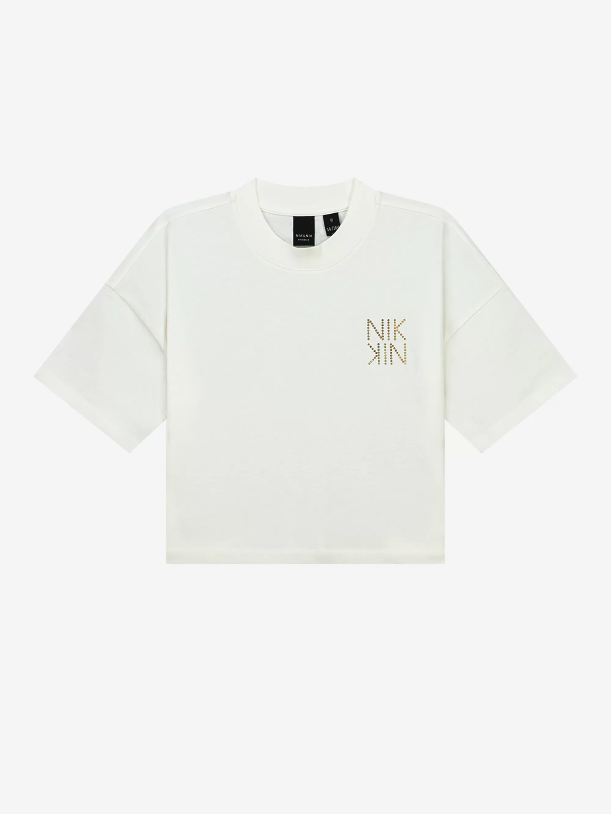 FIFTH HOUSE T-shirts-Cropped T-shirt Offwhite