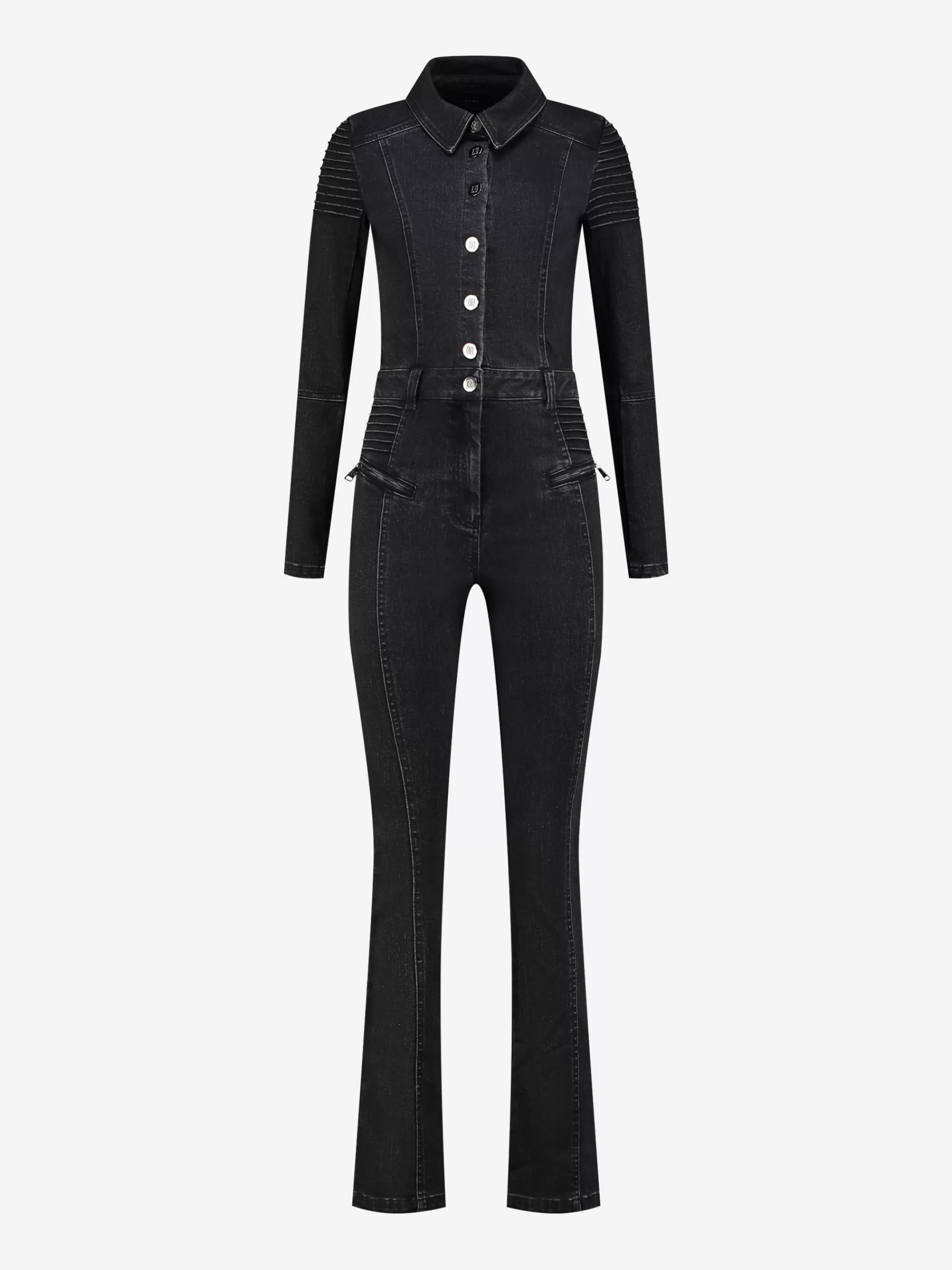 FIFTH HOUSE Jumpsuits-Denim jumpsuit Black