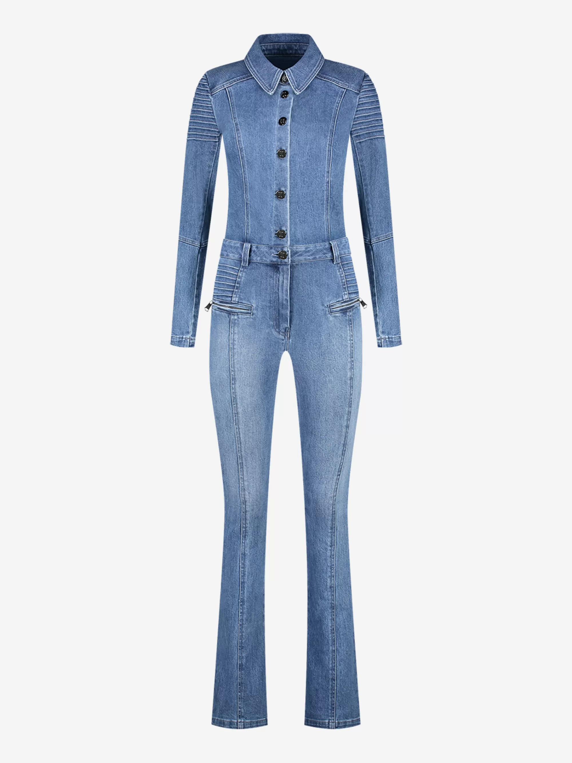 FIFTH HOUSE Jumpsuits-Denim jumpsuit Blue