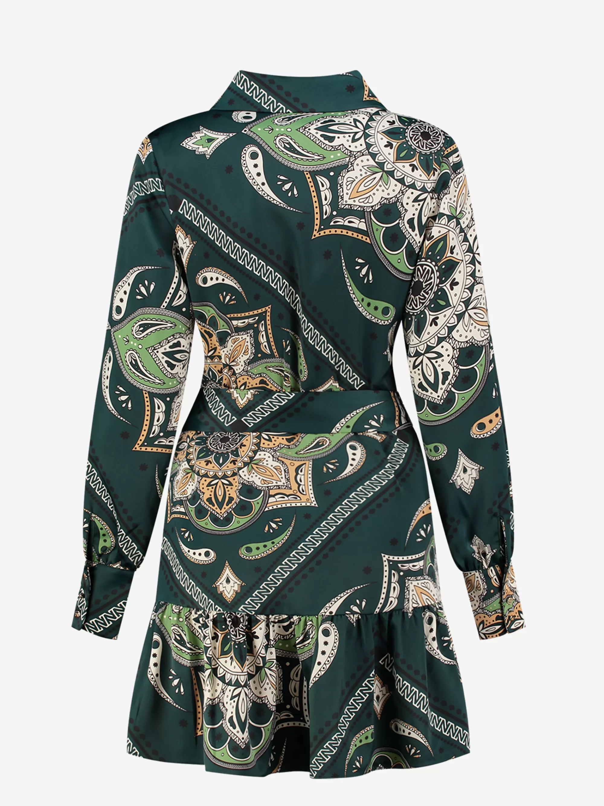 FIFTH HOUSE Jurken-Dress met print Pinegreen