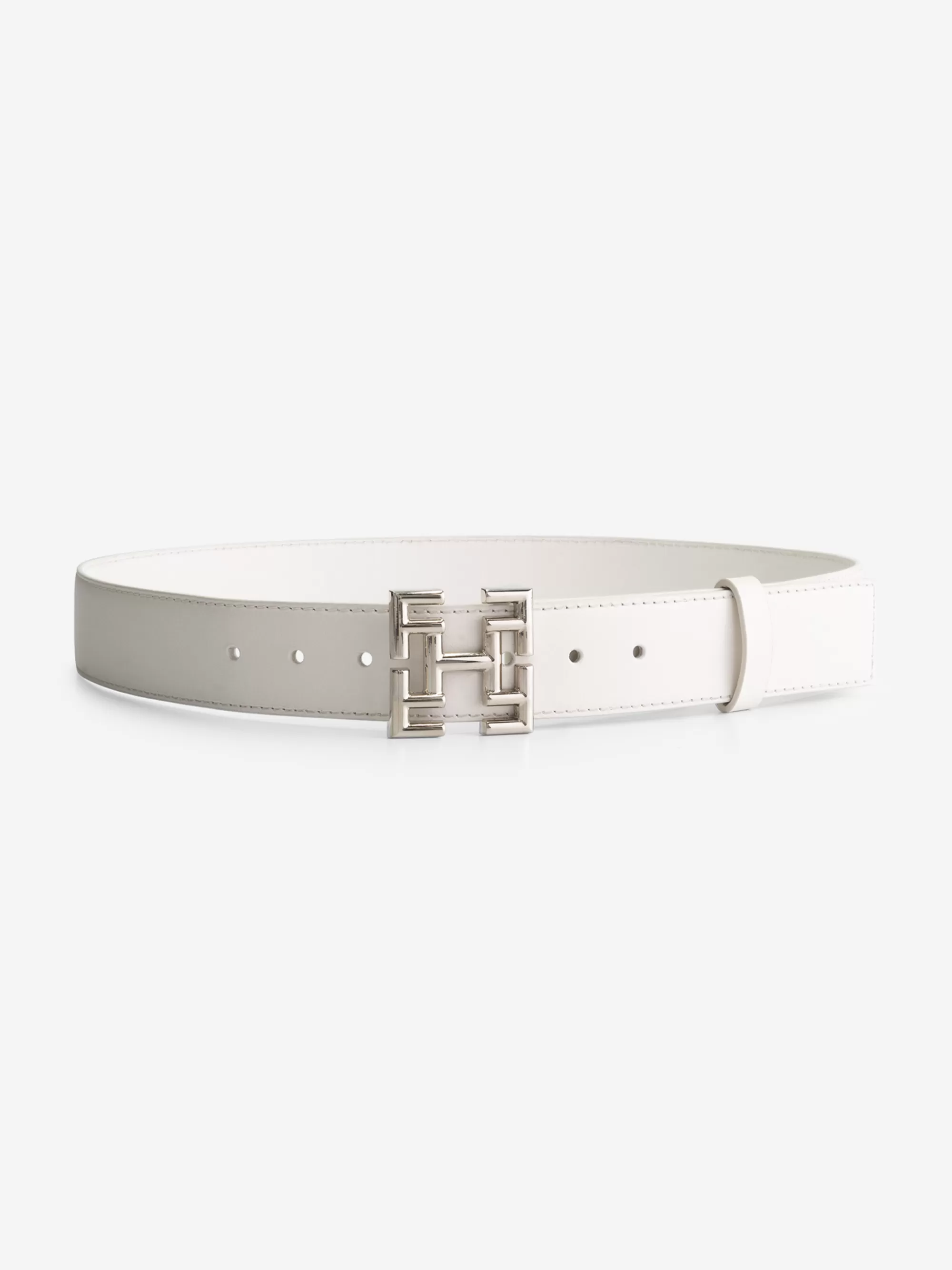 FIFTH HOUSE Riemen-Dunne riem met logo gesp Brightwhite