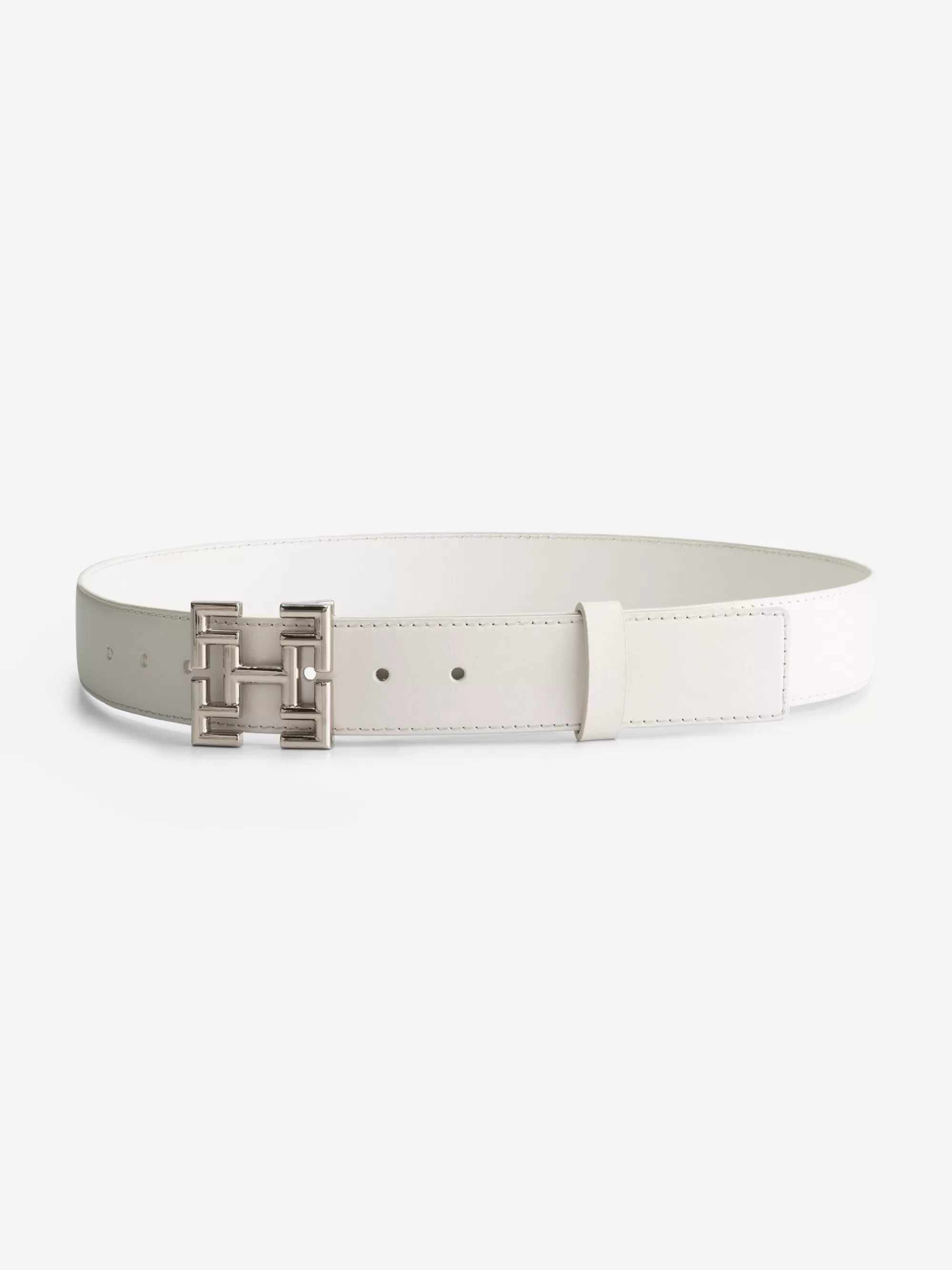 FIFTH HOUSE Riemen-Dunne riem met logo gesp Brightwhite