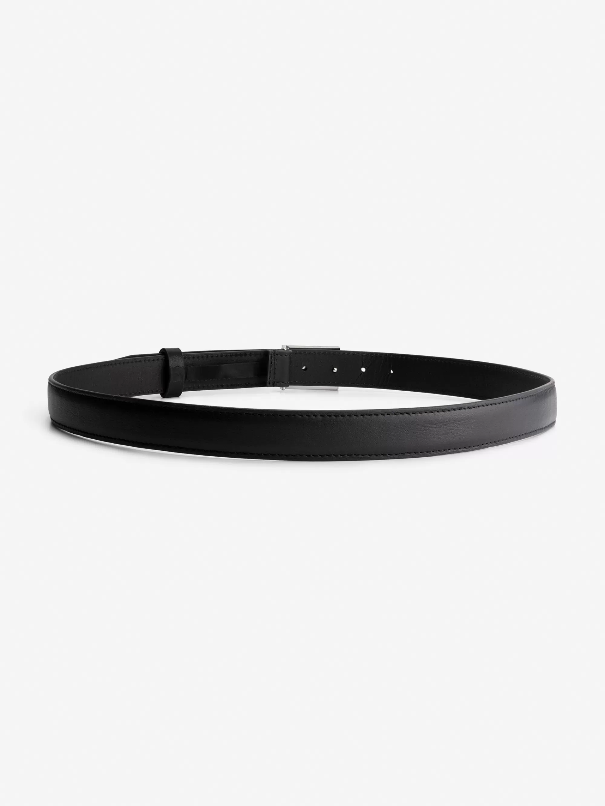 FIFTH HOUSE Alle Accessories-Dunne riem met N logo gesp Black/silver