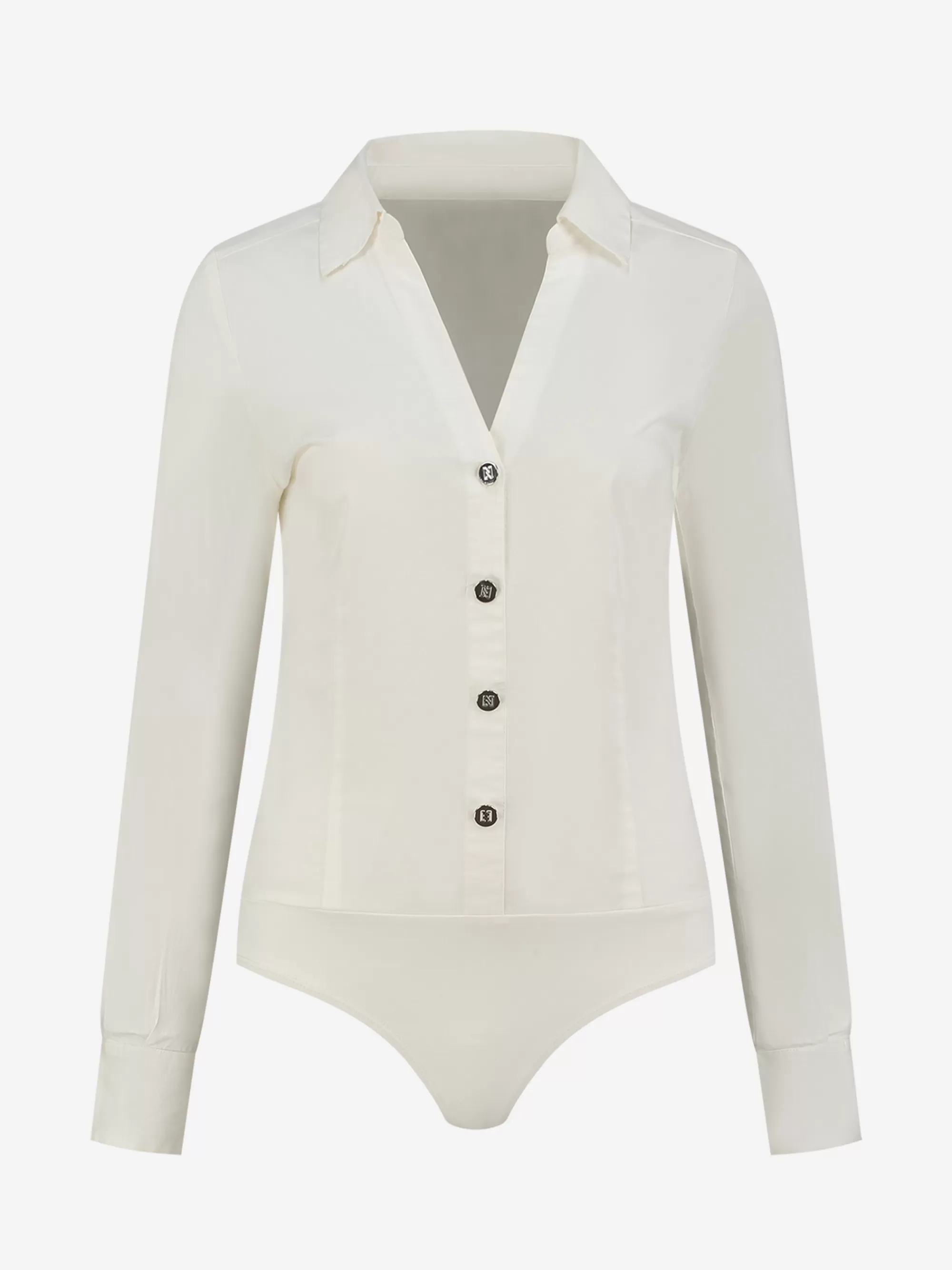 FIFTH HOUSE Tops-Fitted blouse body Starwhite