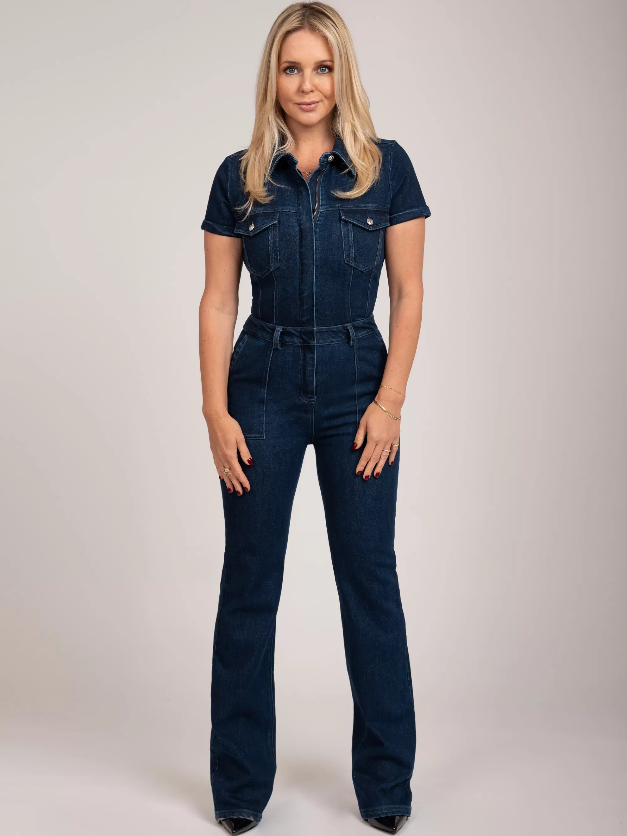 FIFTH HOUSE Jumpsuits-Fitted jumpsuit Navynight