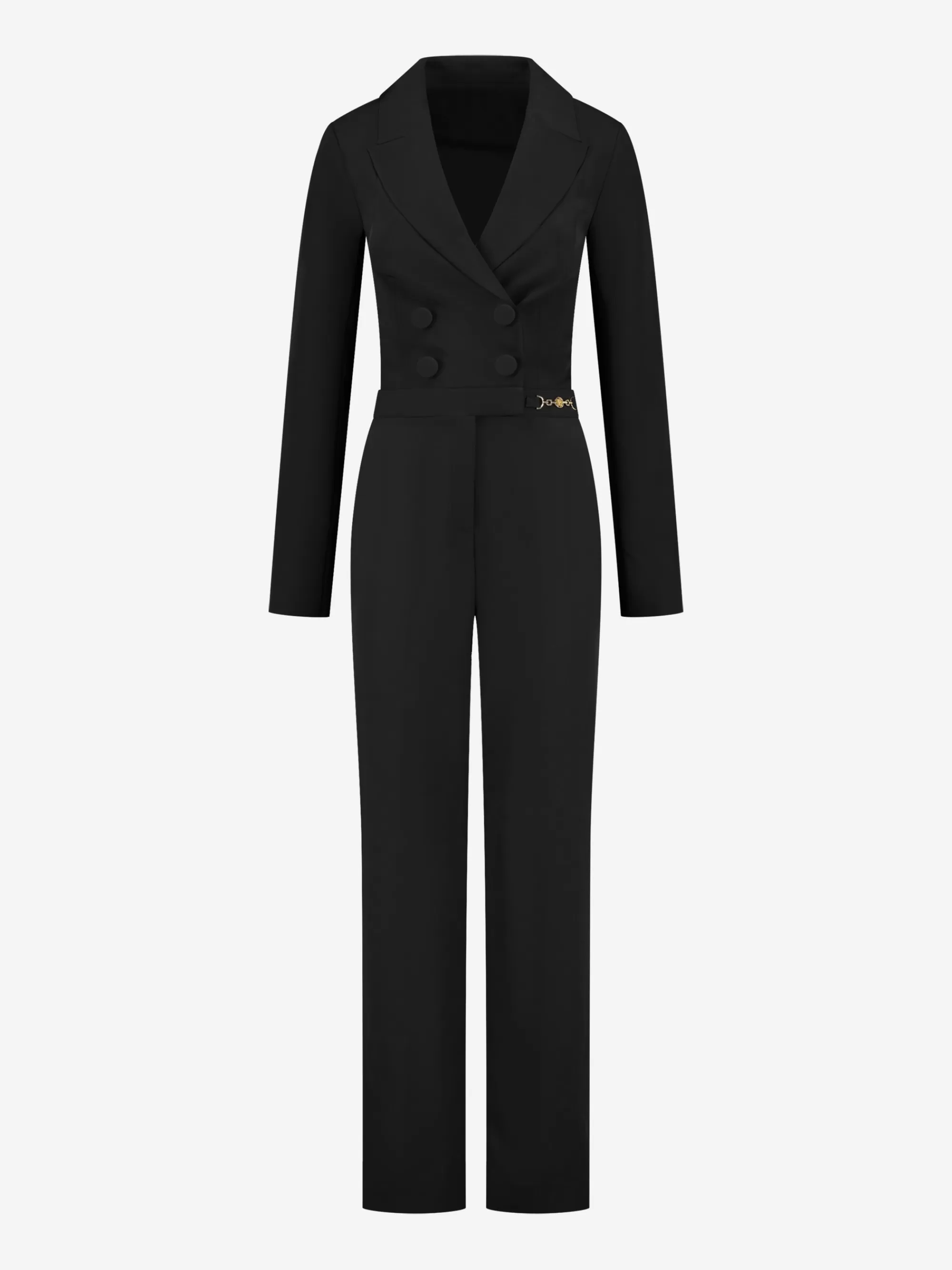 FIFTH HOUSE Jumpsuits-Fitted jumpsuit Black