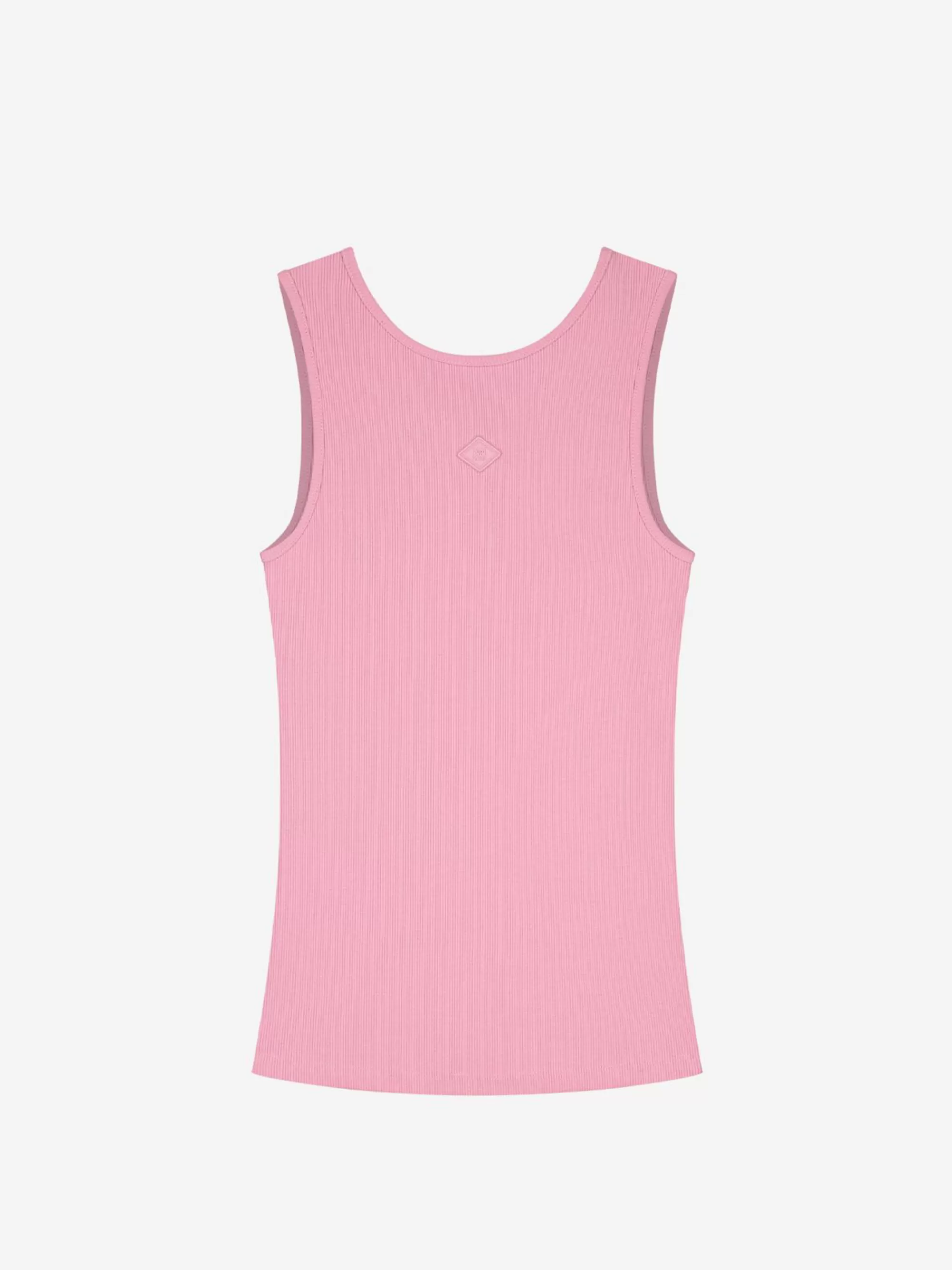 FIFTH HOUSE Tops-Fitted rib Top Marshmallowpink