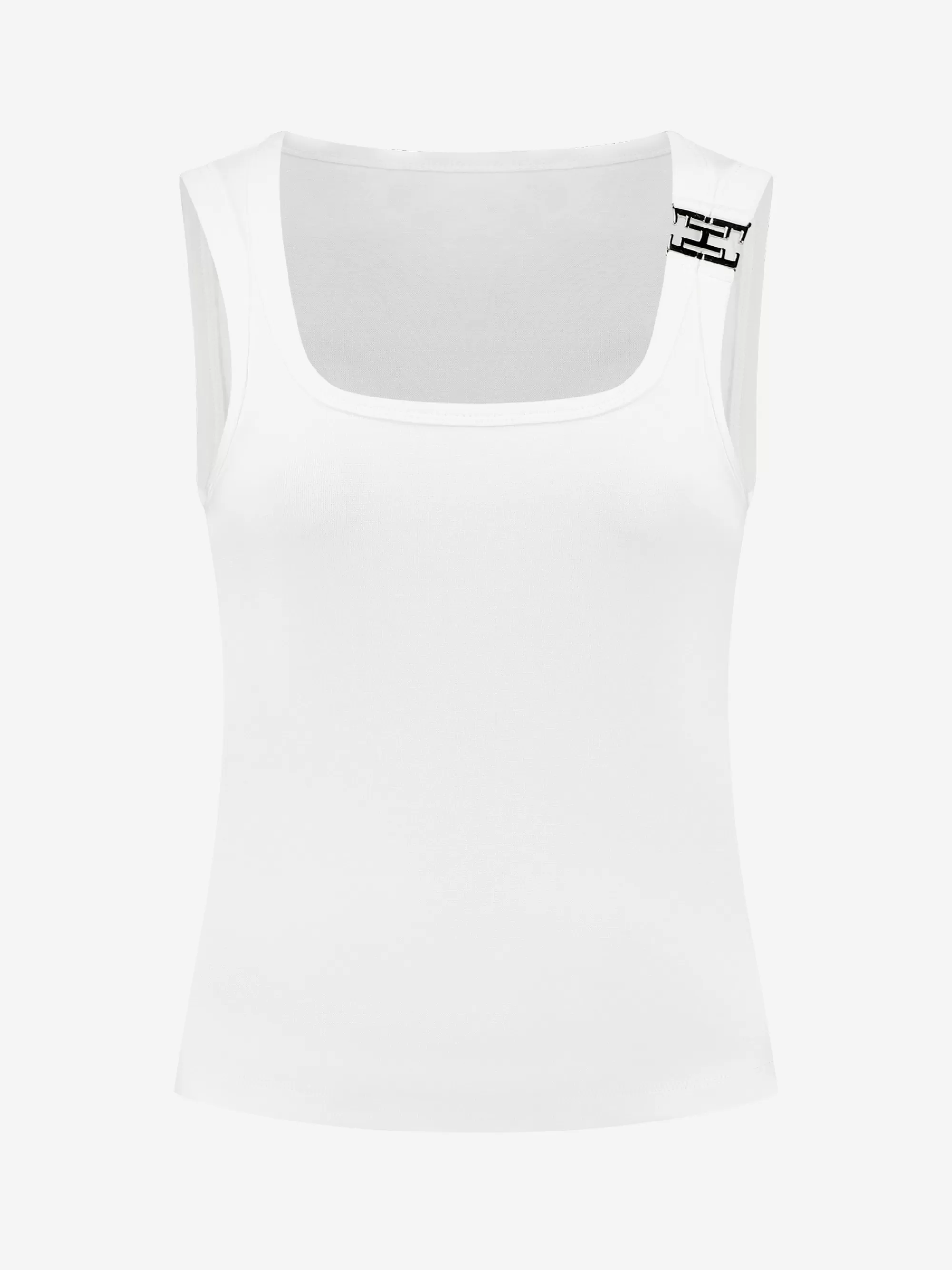 FIFTH HOUSE Tops-Fitted Tank top Brightwhite