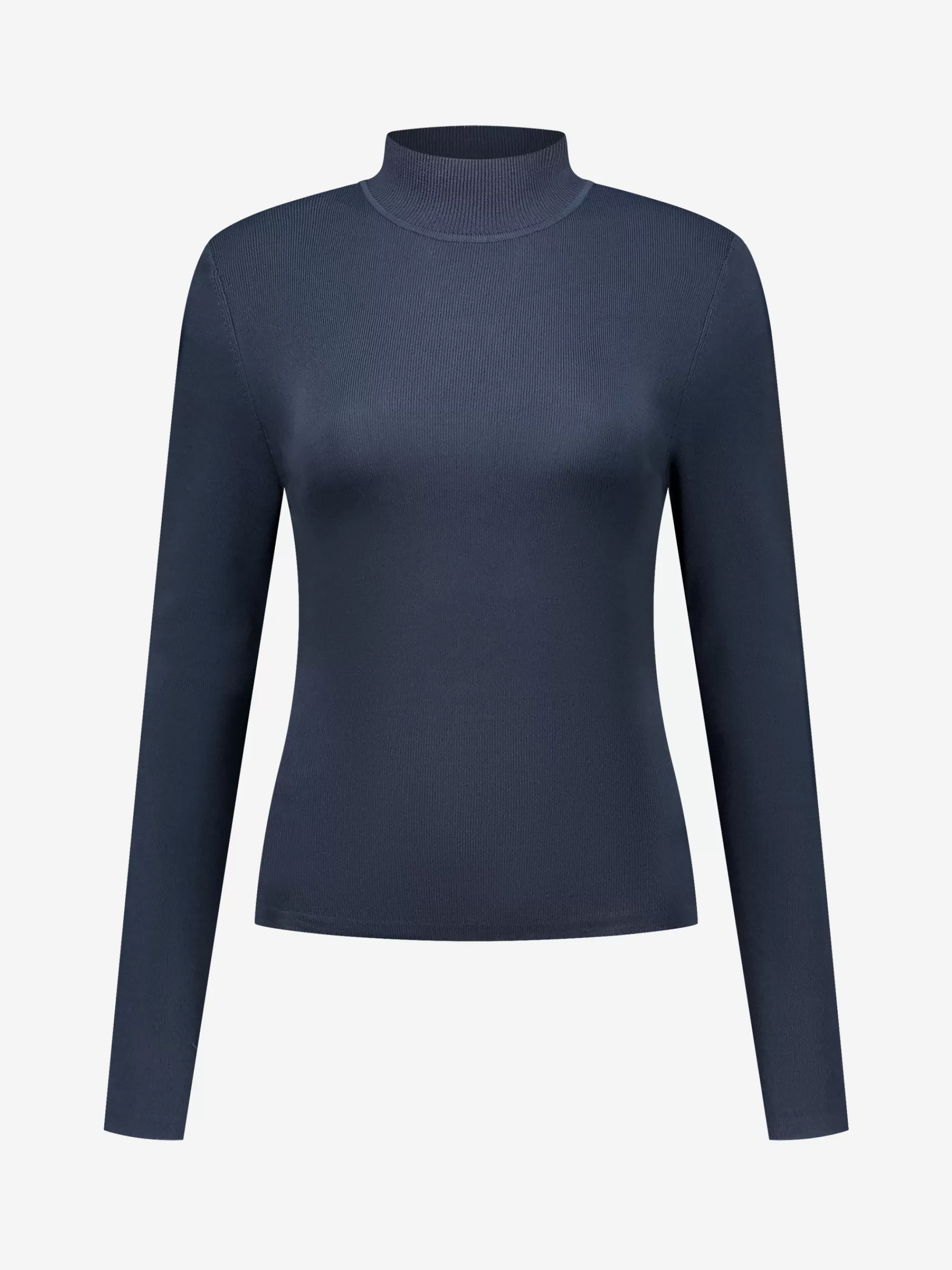 FIFTH HOUSE Tops-Fitted top met col Darknavy