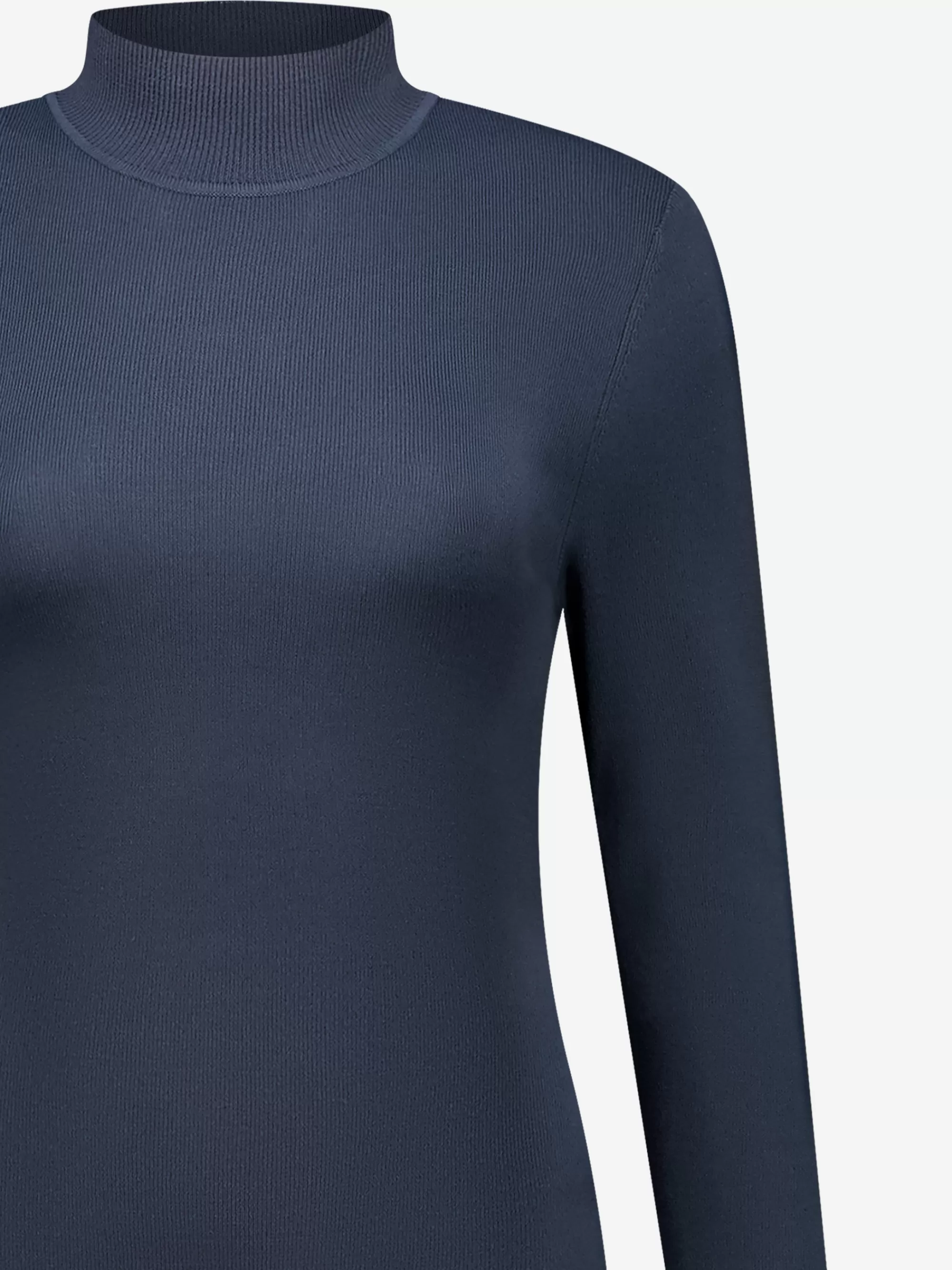 FIFTH HOUSE Tops-Fitted top met col Darknavy