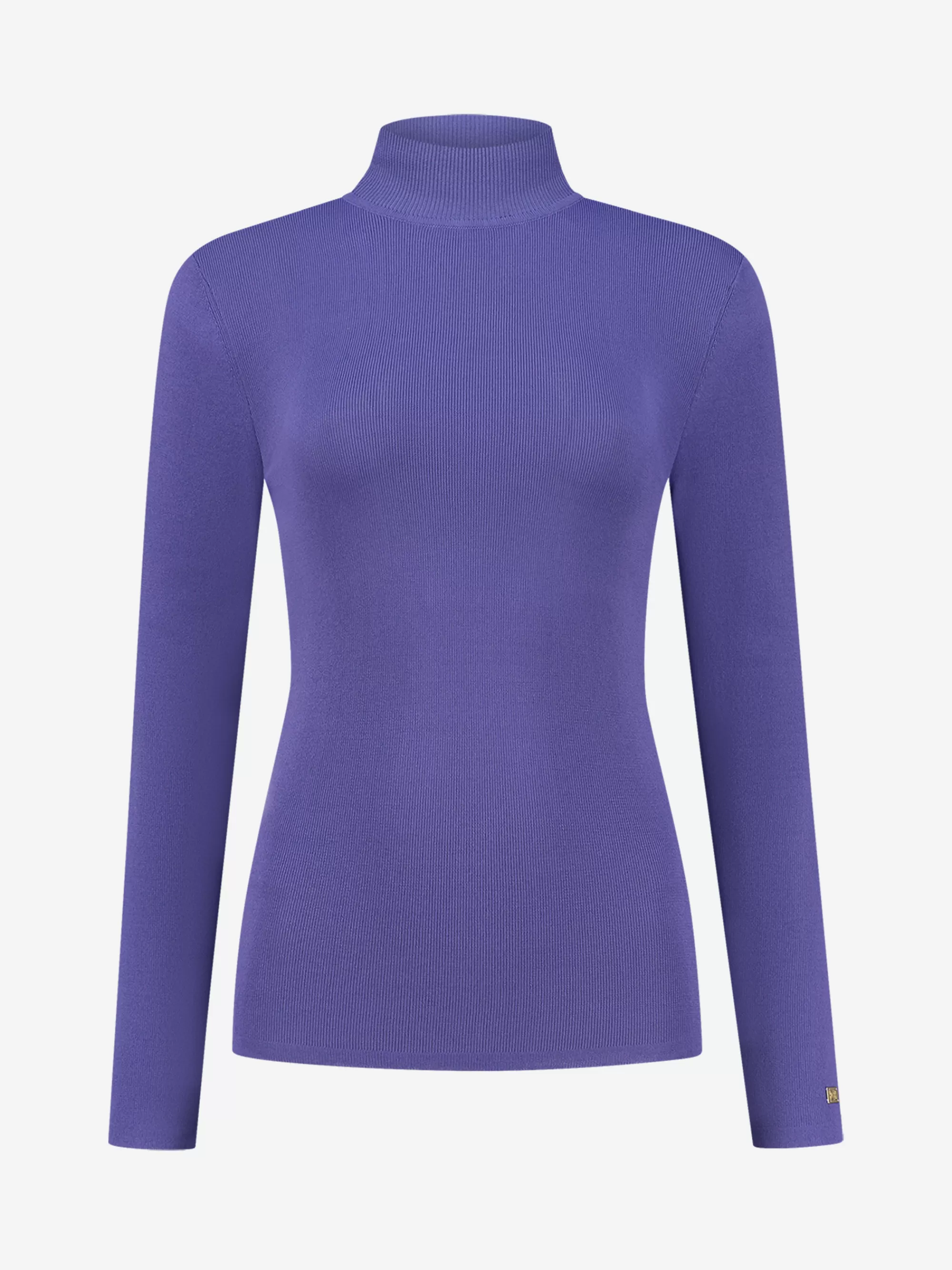 FIFTH HOUSE Tops-Fitted top met col Darklavender