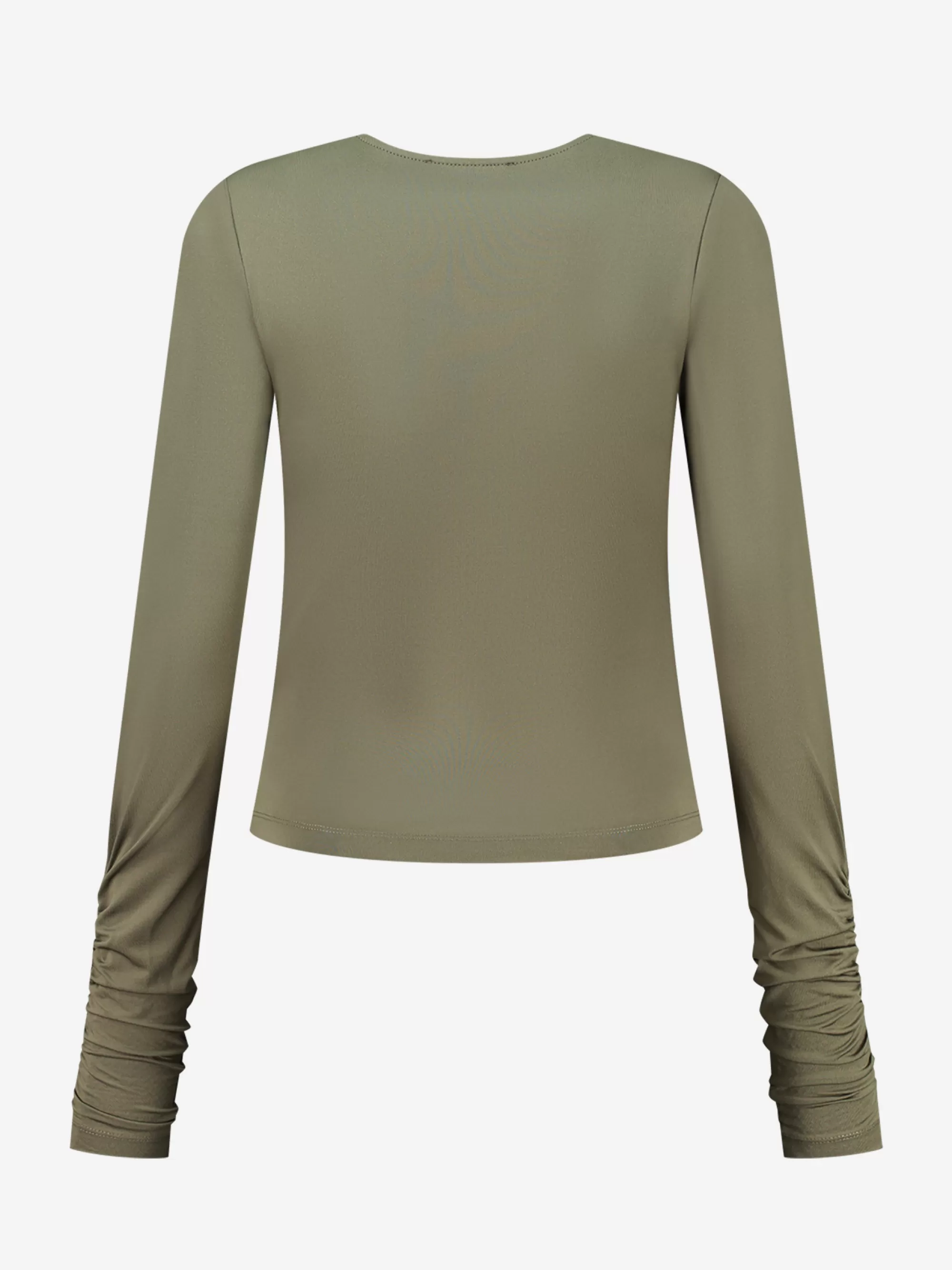 FIFTH HOUSE Tops-Fitted top met cut-out Combatgreen