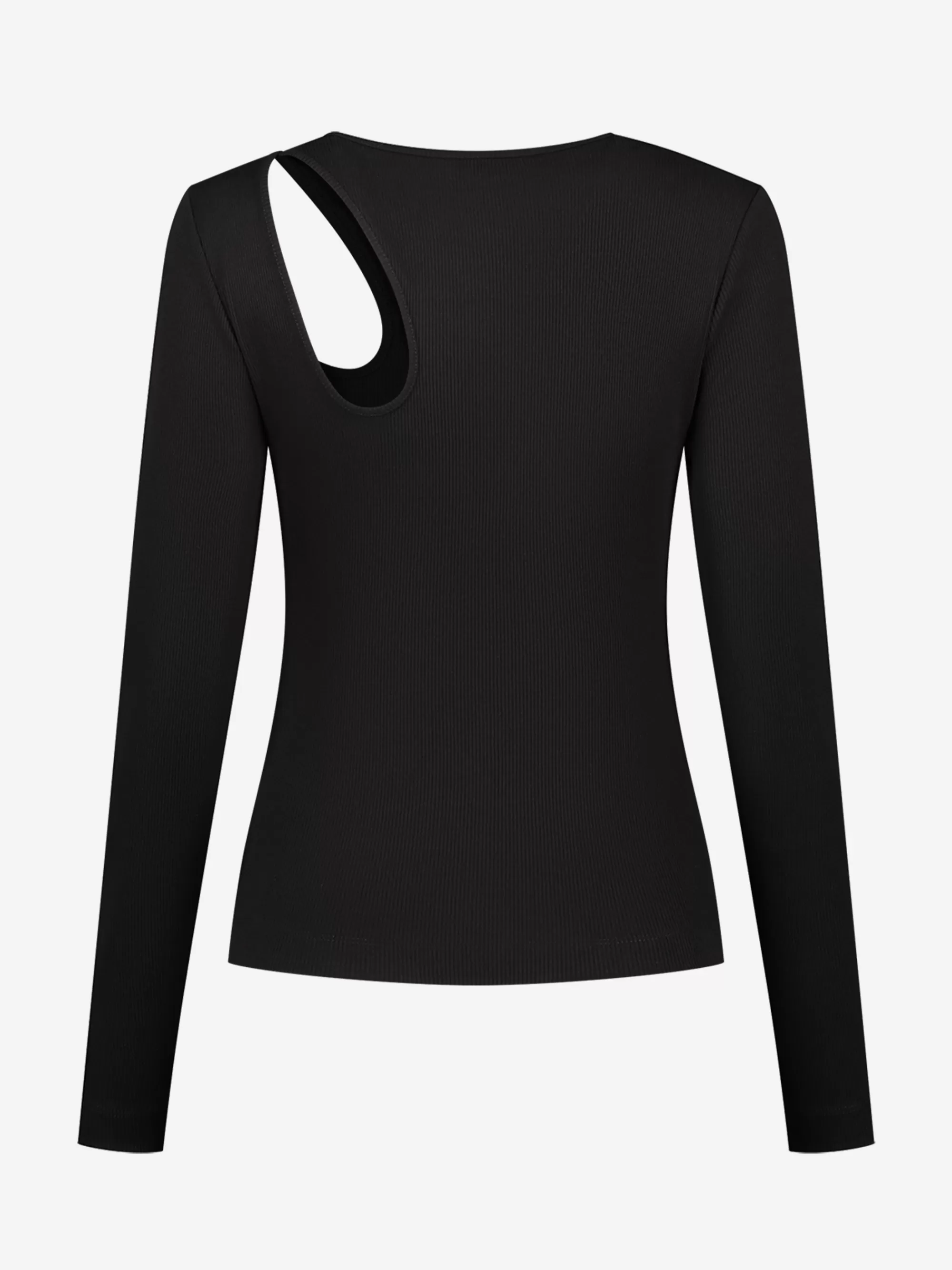 FIFTH HOUSE Tops-Fitted top met cut-out Black