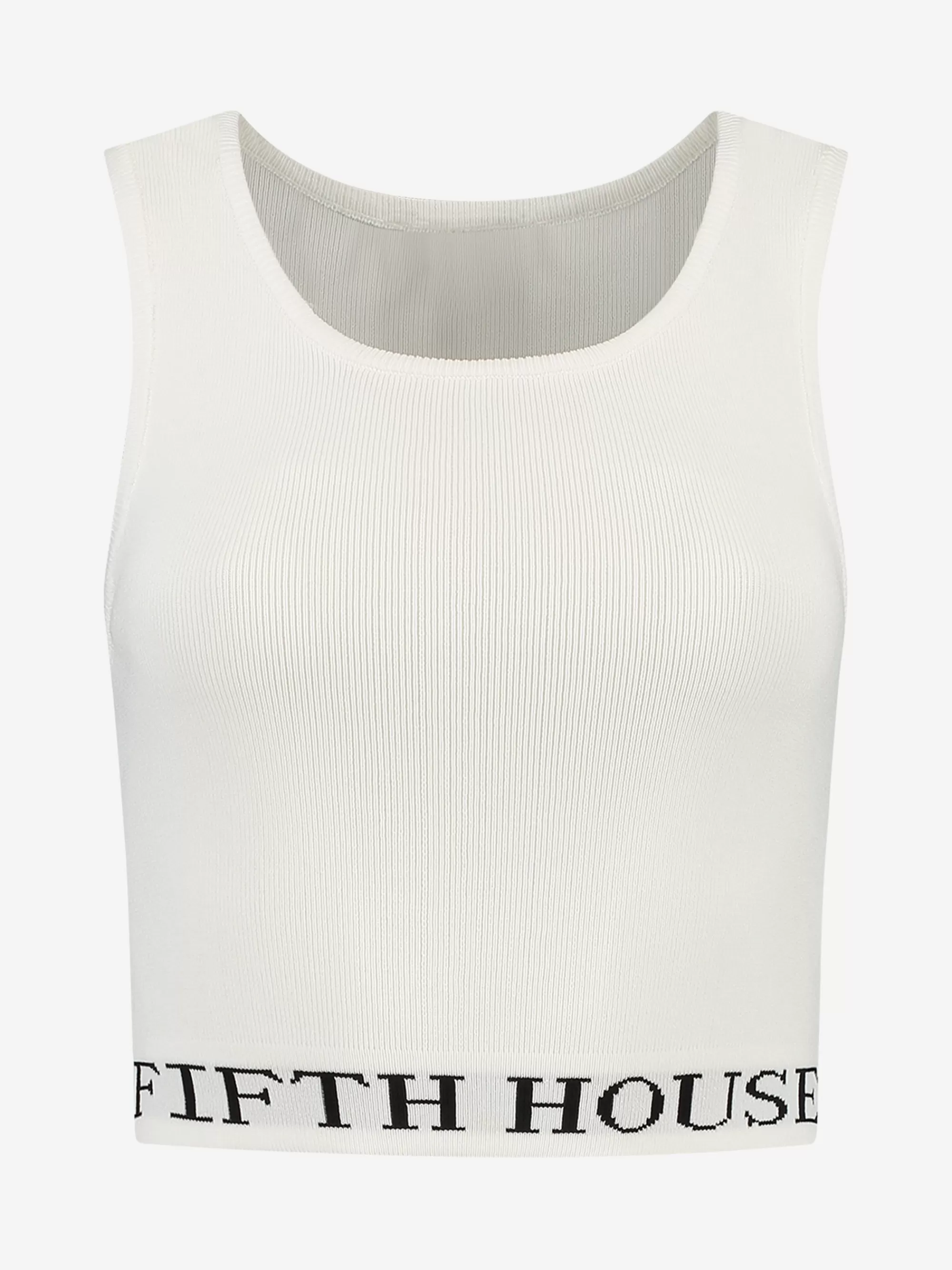 FIFTH HOUSE Tops-Fitted top met logo zoom Starwhite