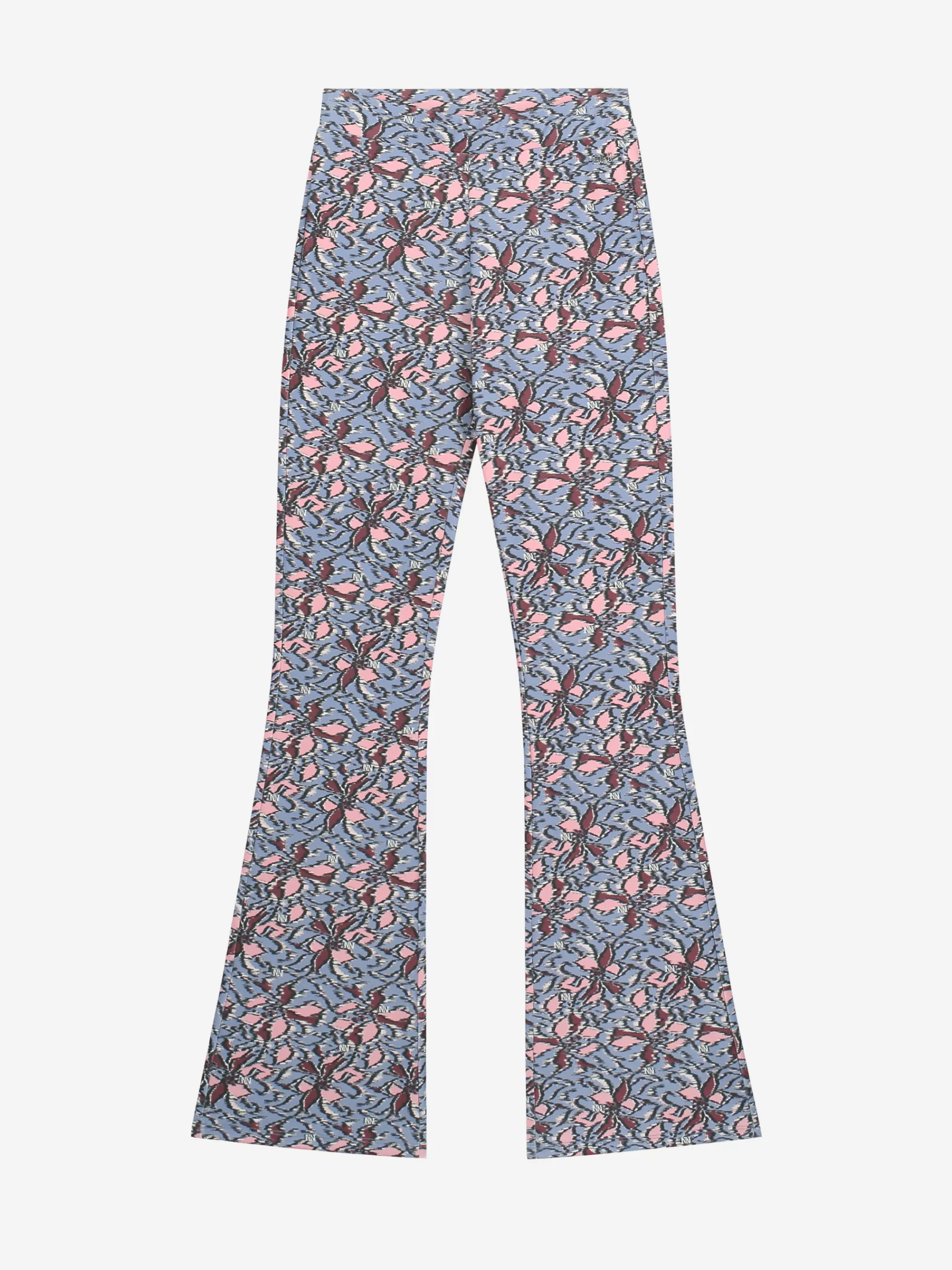 FIFTH HOUSE Broeken & Jeans-Flared broek met print Lavenderblue/softpink