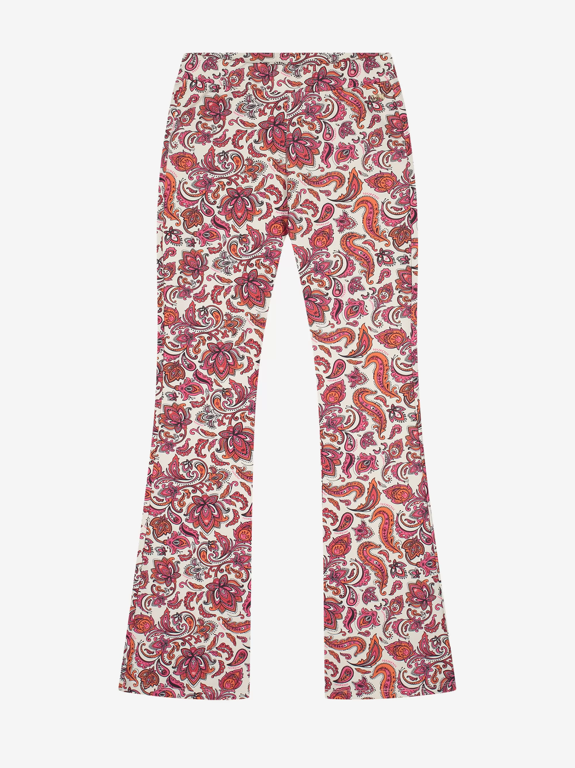 FIFTH HOUSE Broeken & Jeans-Flared broek met print Vibrantorange/fuchsiapop